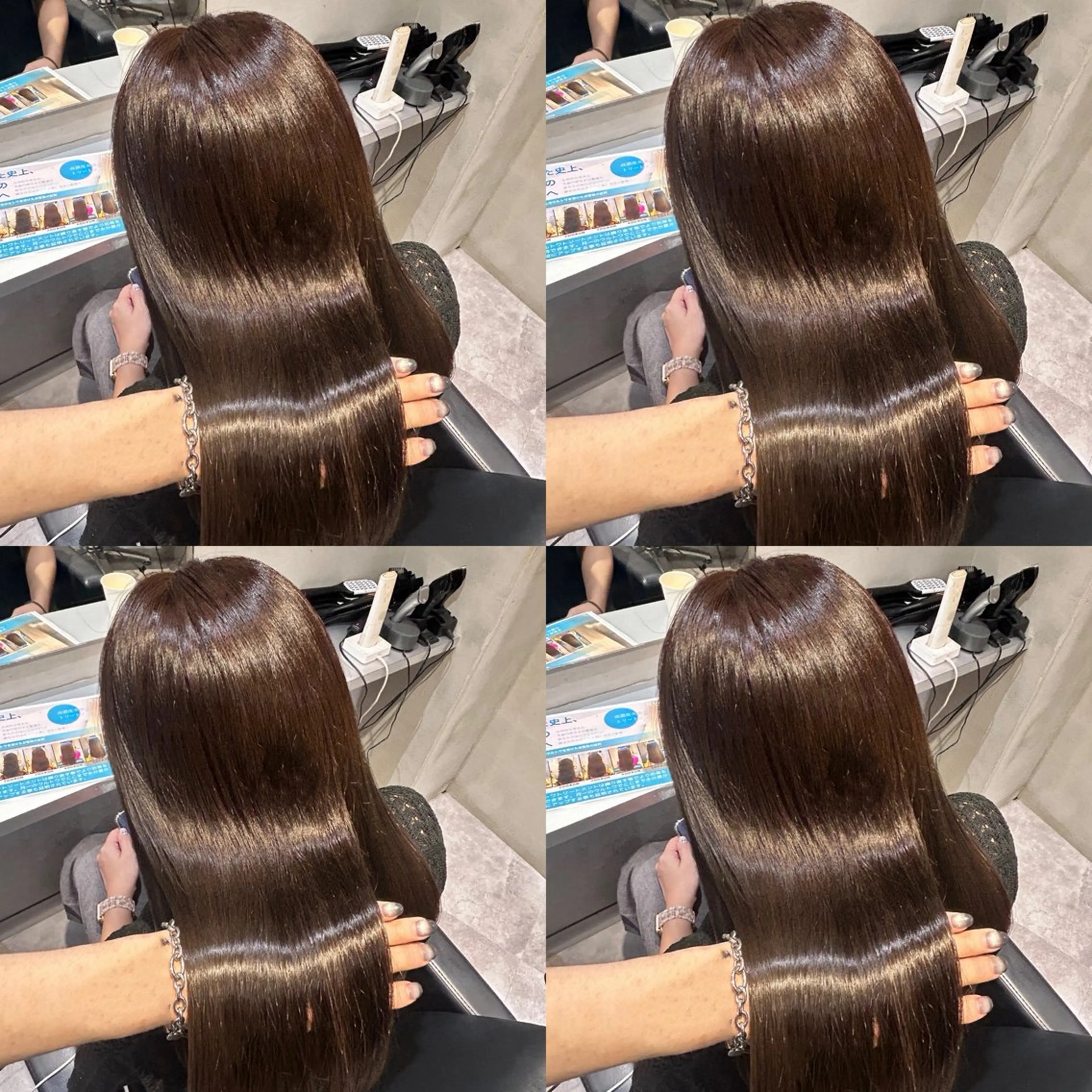 ロング カラー ヘアカラー トリートメント 艶髪×透明感カラー りこのヘアスタイル