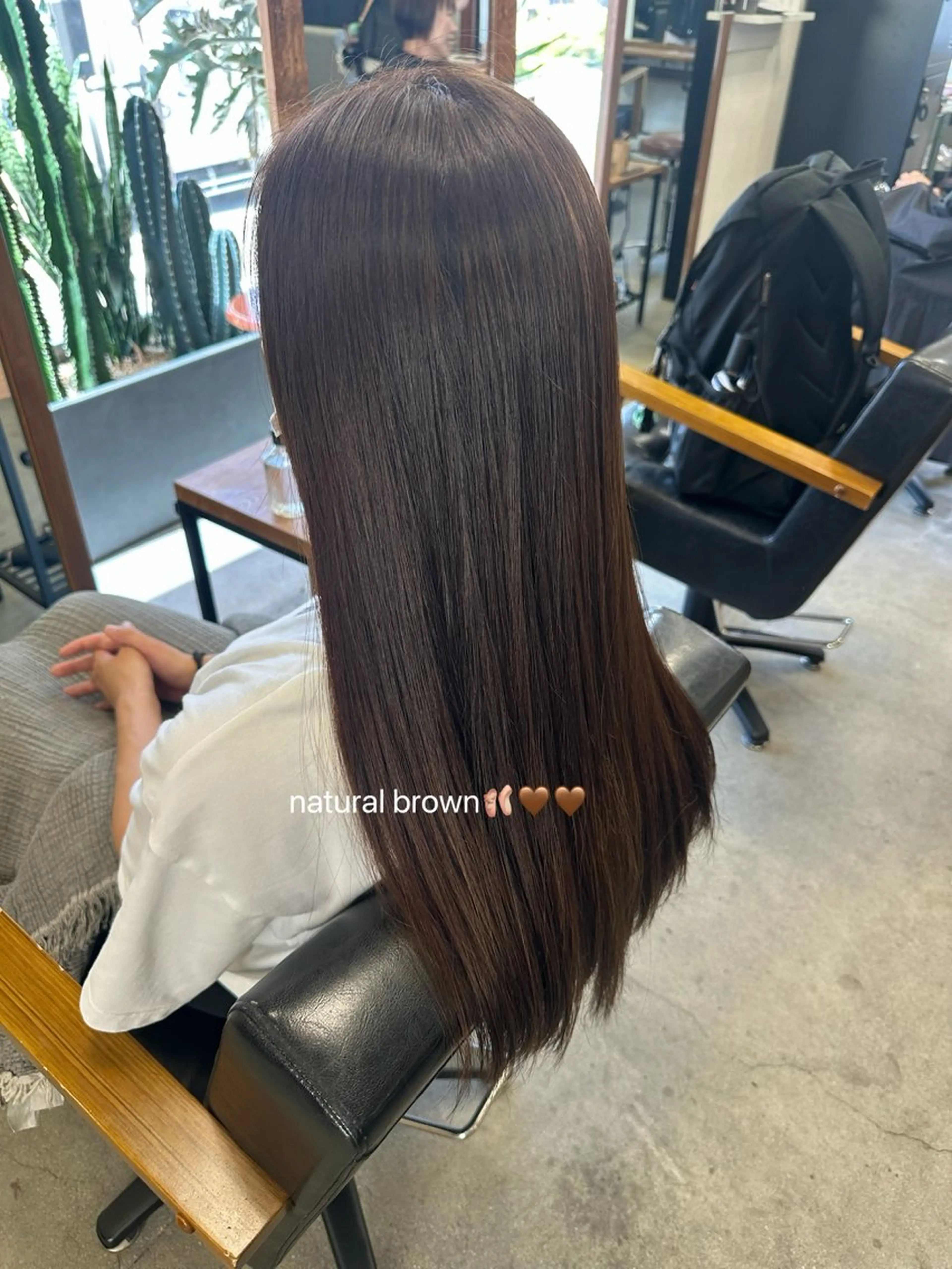 ロング カラー ブラウンカラー ナチュラルブラウン Nao🌷🌷 モデル様募集中のヘアスタイル