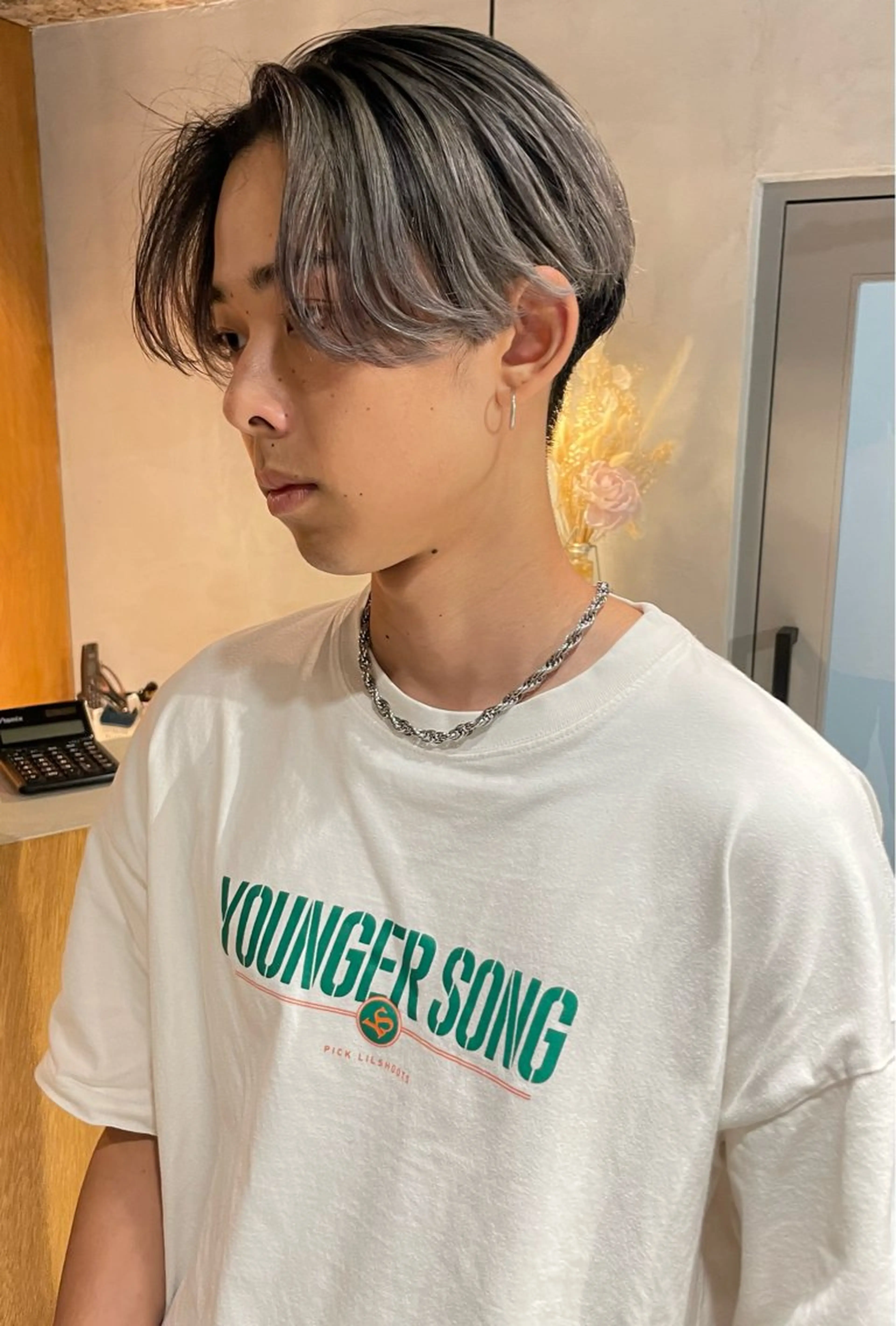 ミディアム カラー パーマ ヘアアレンジ メンズ カット ヘアカラー メンズ特化 しゅうへいのヘアスタイル