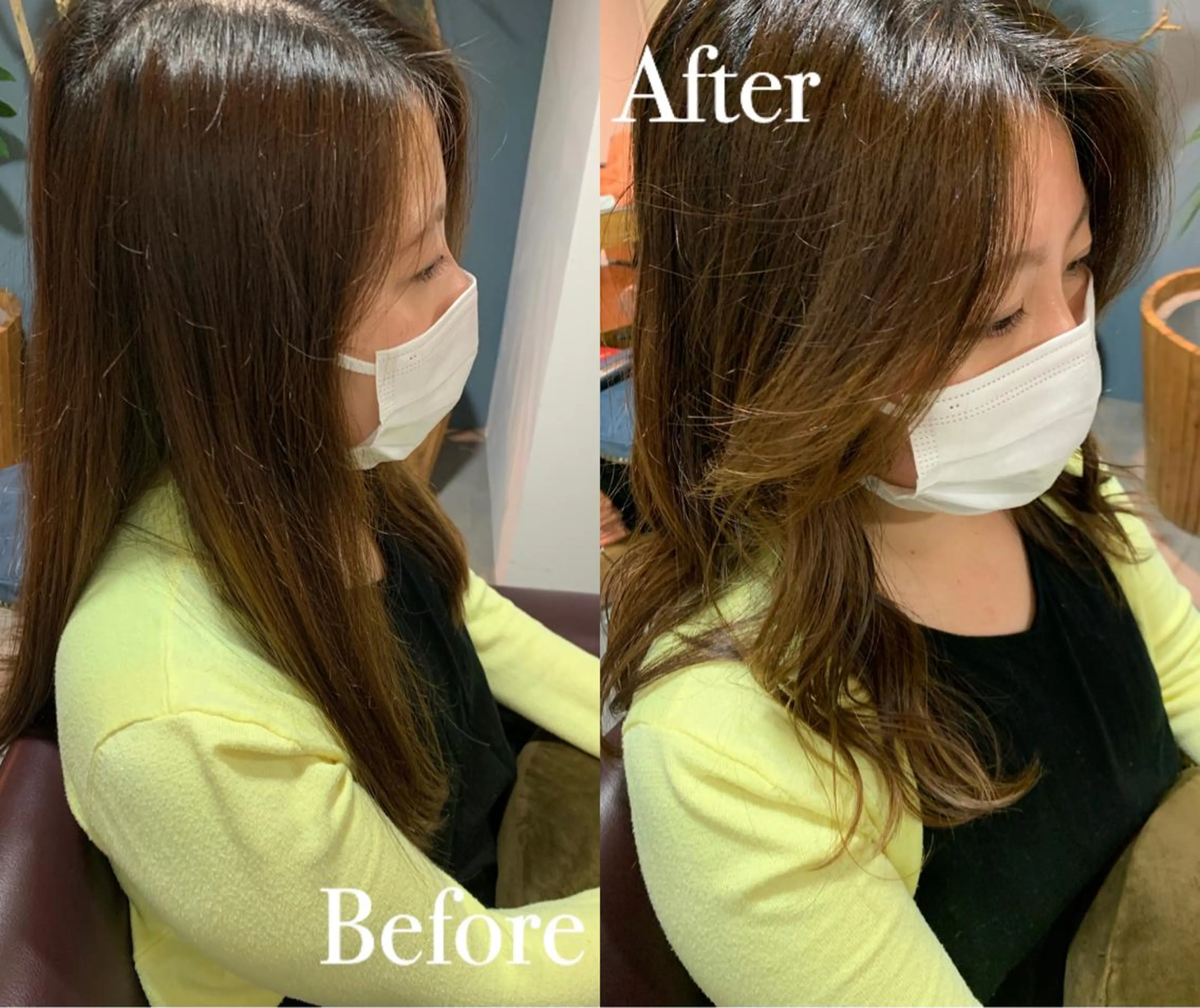 ロング 韓国風ヘア 傷ませない縮毛矯正／ 吉岡 美江のヘアスタイル