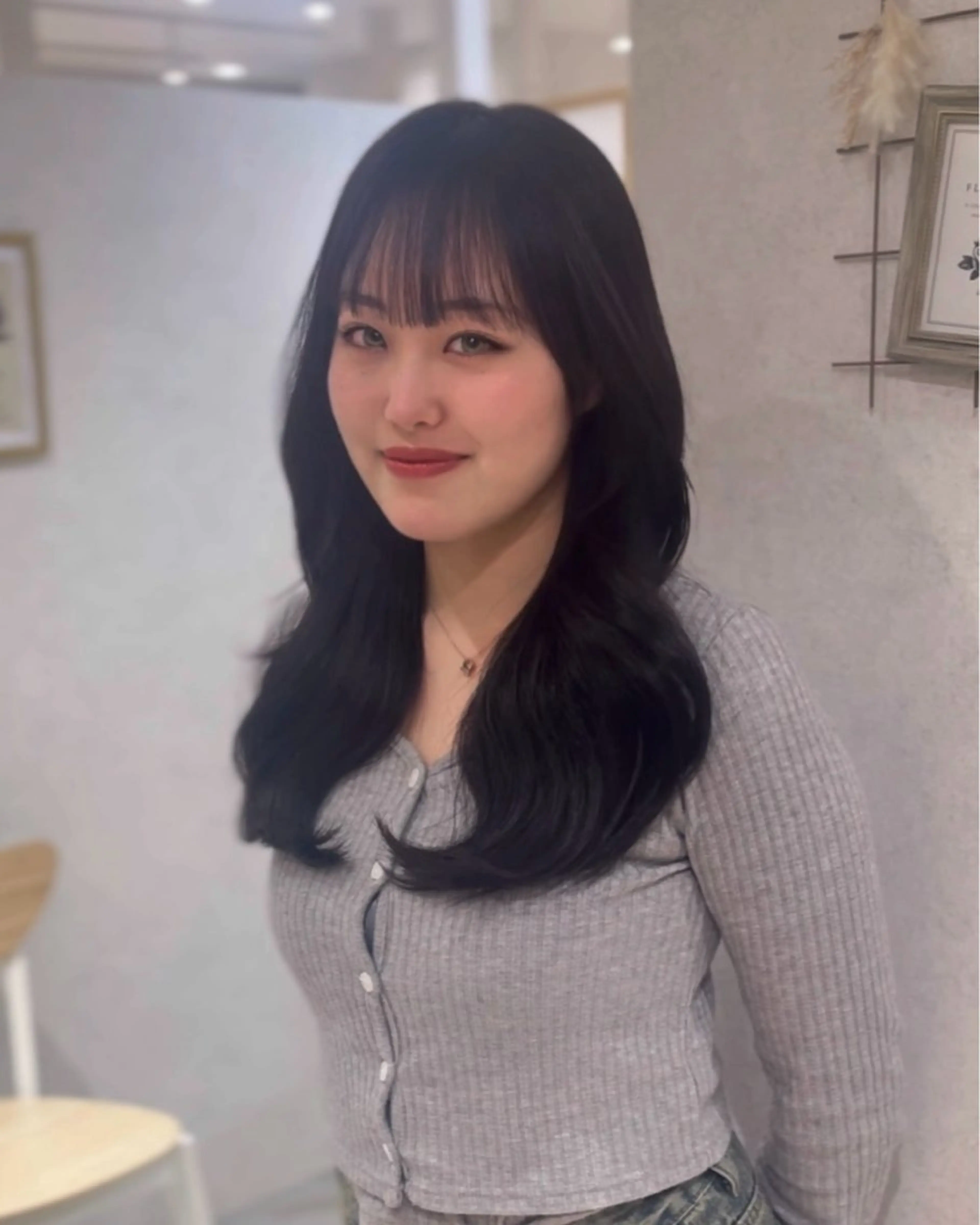 ロング カラー suzuka/透明感 /顔周り/美髪矯正のヘアスタイル