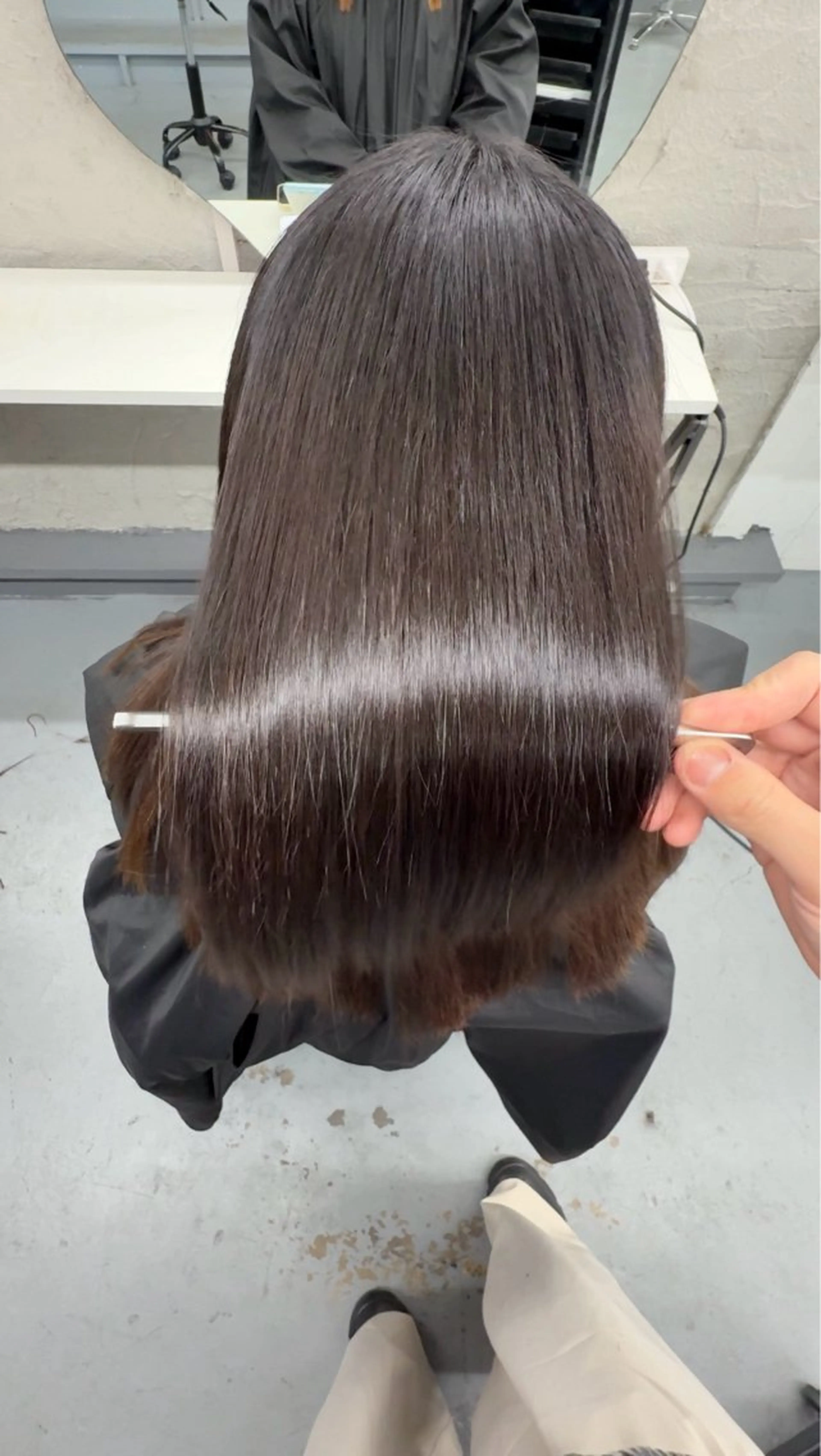 ロング カット 縮毛矯正 柏の艶髪屋さん 💫だいちのヘアスタイル