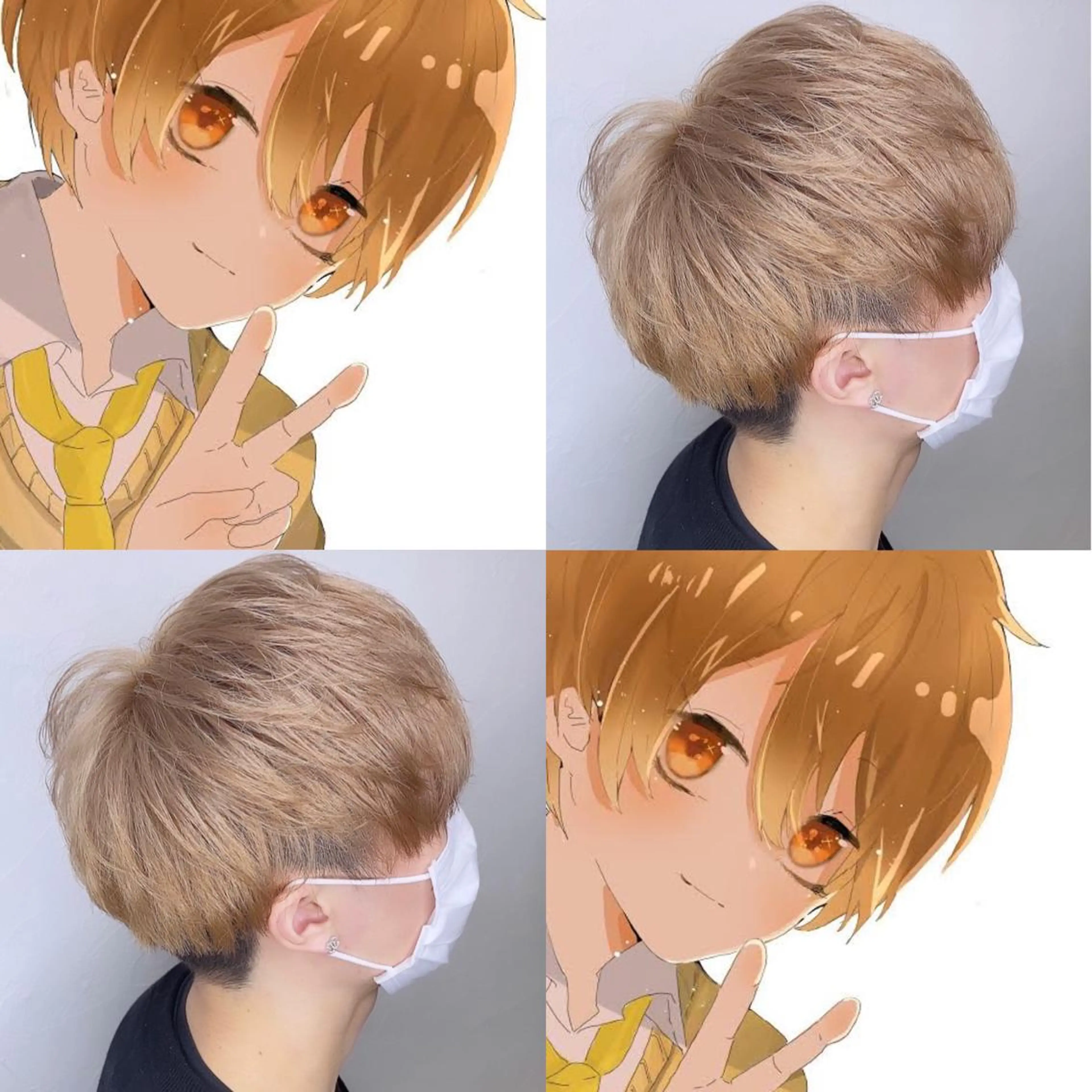 ショート カラー メンズ 🥀熊谷ウルフカット あゆむのヘアスタイル