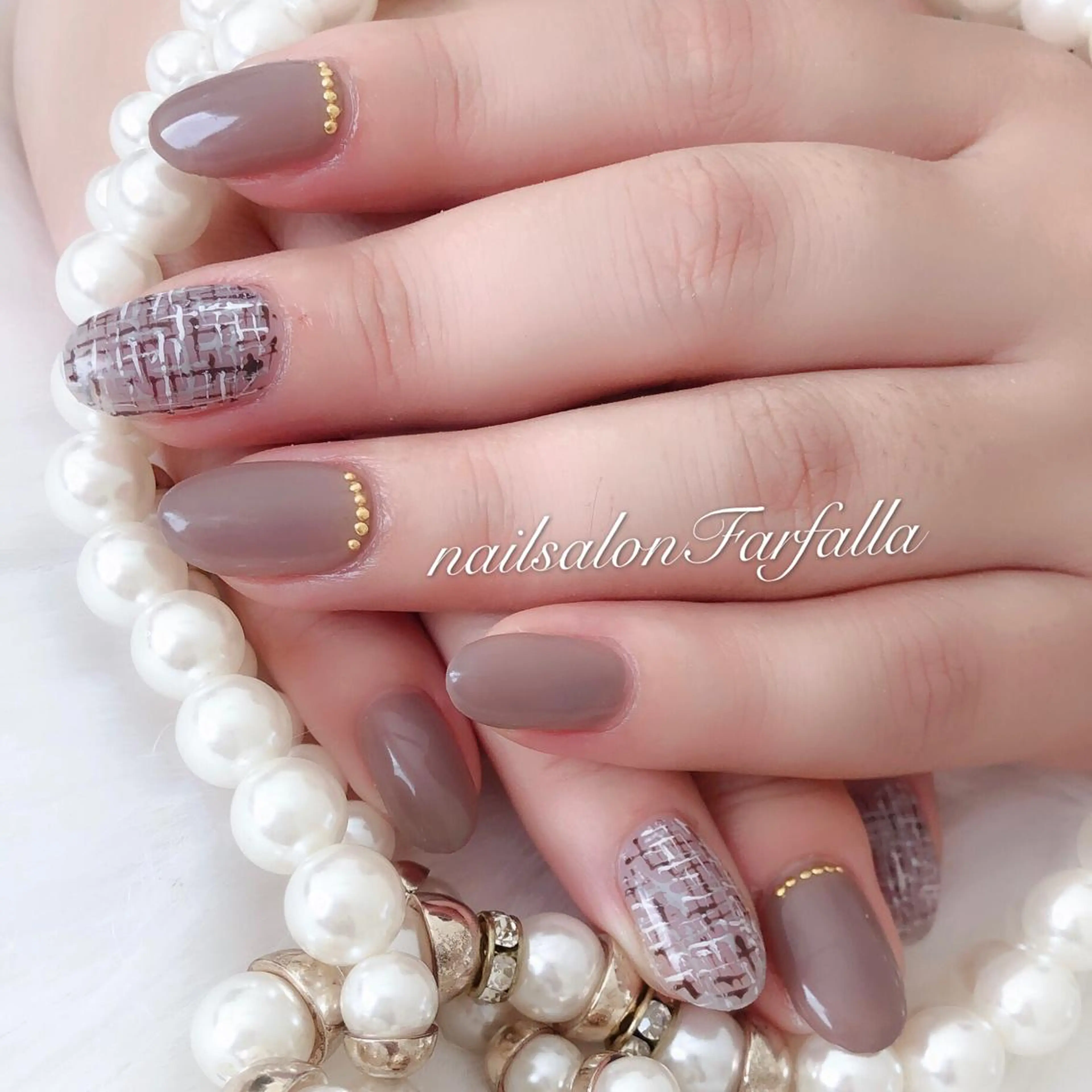 セミロング ネイル Farfalla Kieのネイルデザイン