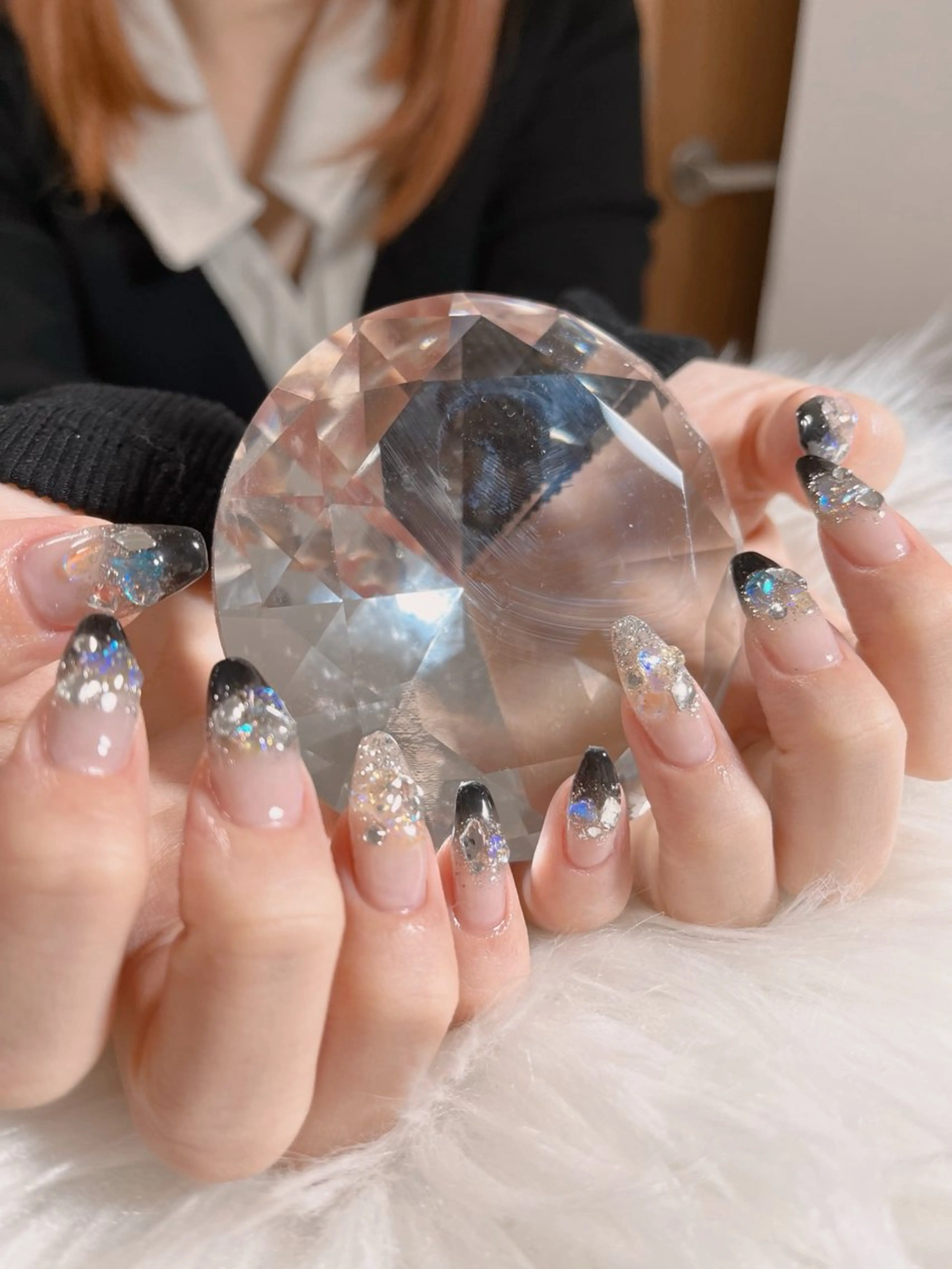 ネイル キラキラネイル ストーンネイル nailsalon Renardkのネイルデザイン