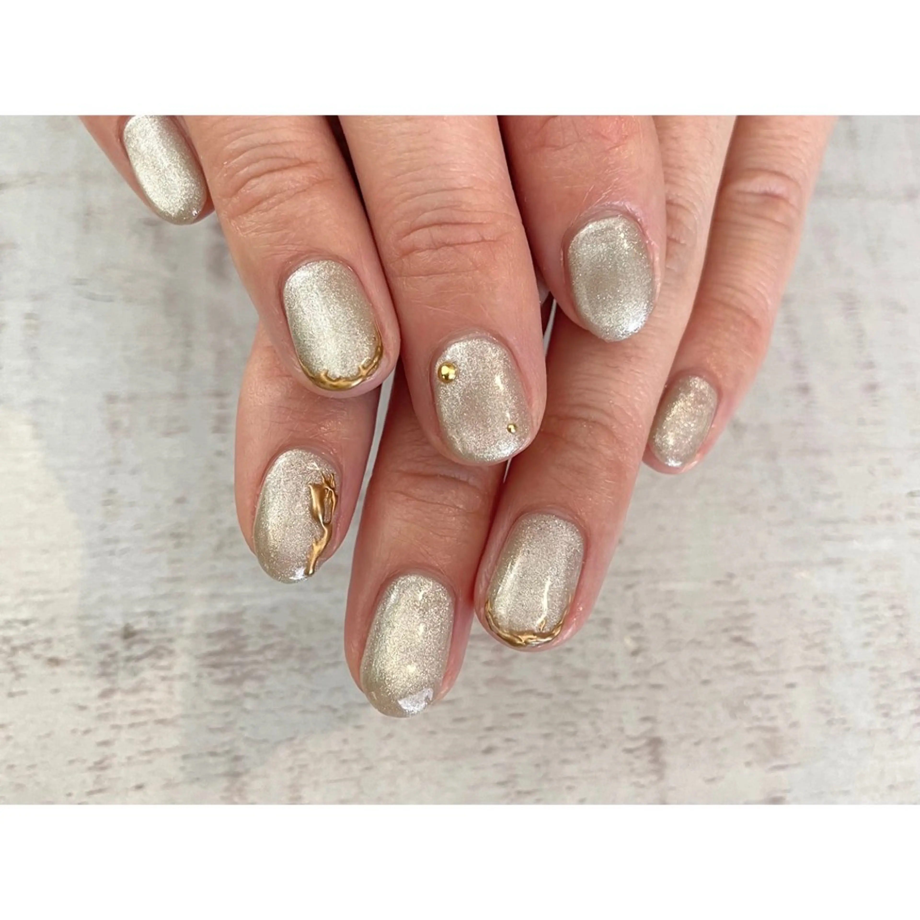 ネイル ハンドネイル 𖡼 yumenoのネイルデザイン