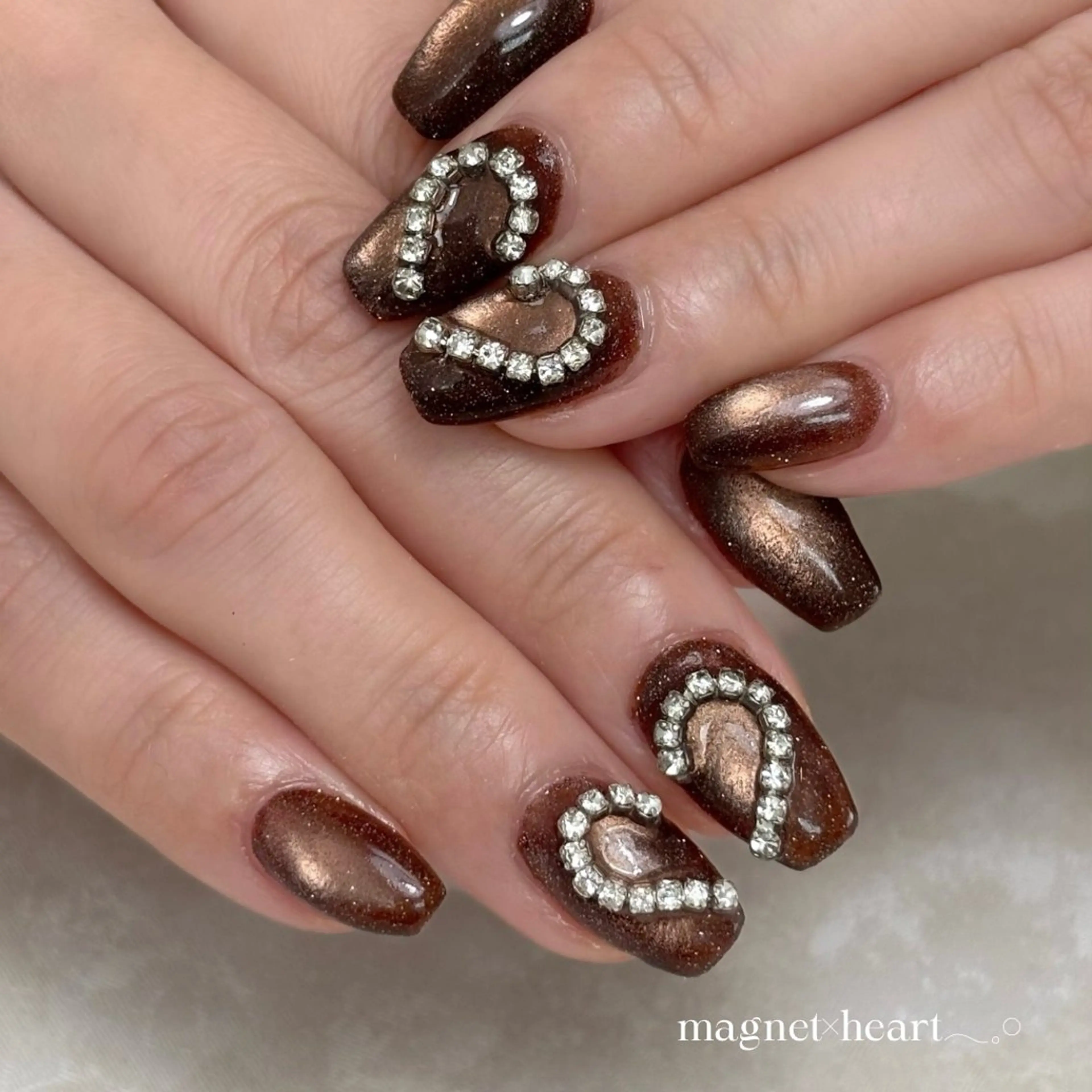 ネイル ハート ハンドネイル flore nailのネイルデザイン