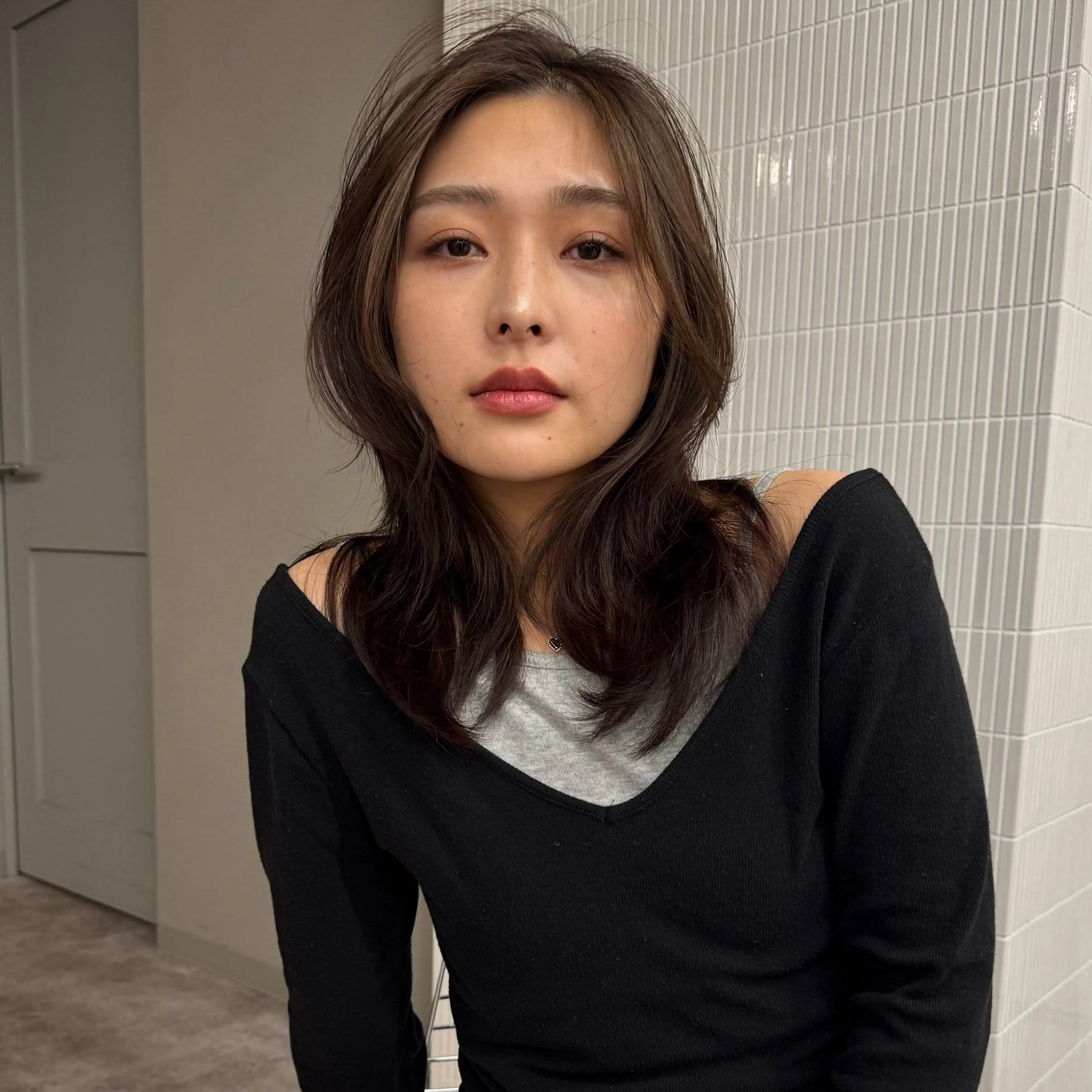 ミディアム 🍃透明感スタイル ｙｕ-ｋａ🍃のヘアスタイル
