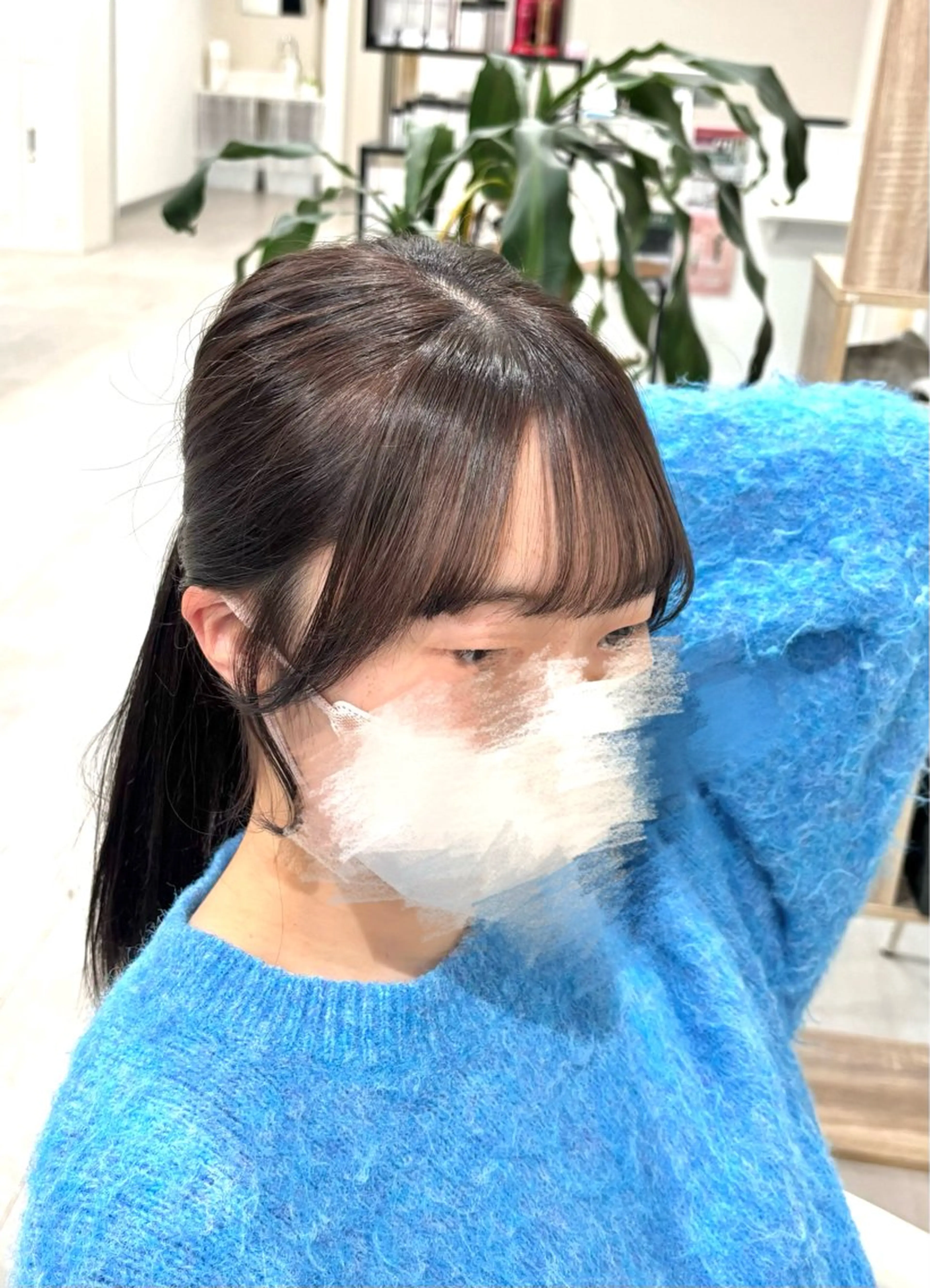 one color＆front cut ＆ treatment‪🦢✨の写真