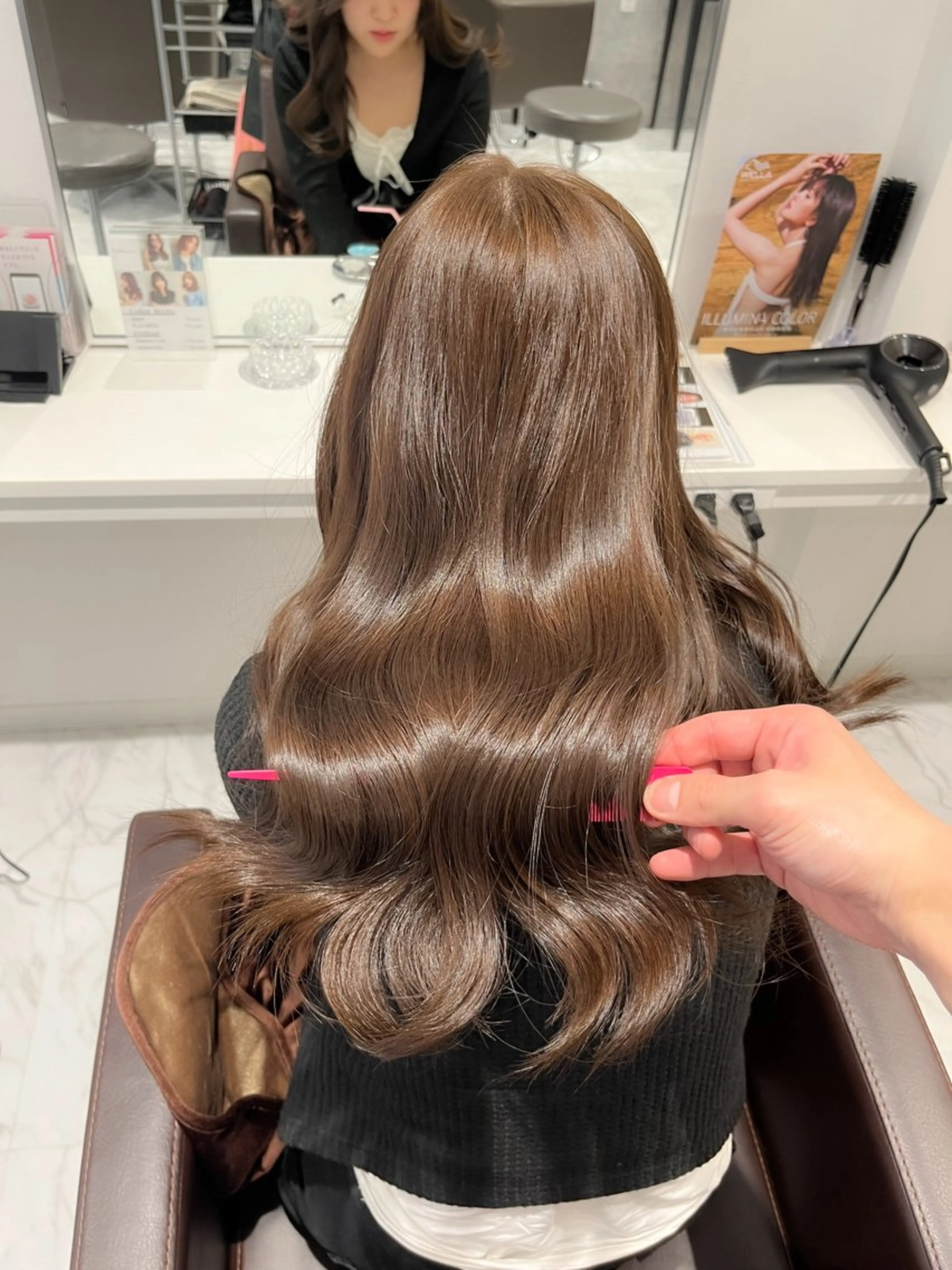 ミディアム カラー ヘアカラー Grow by NYNY 坂本 理輝のヘアスタイル