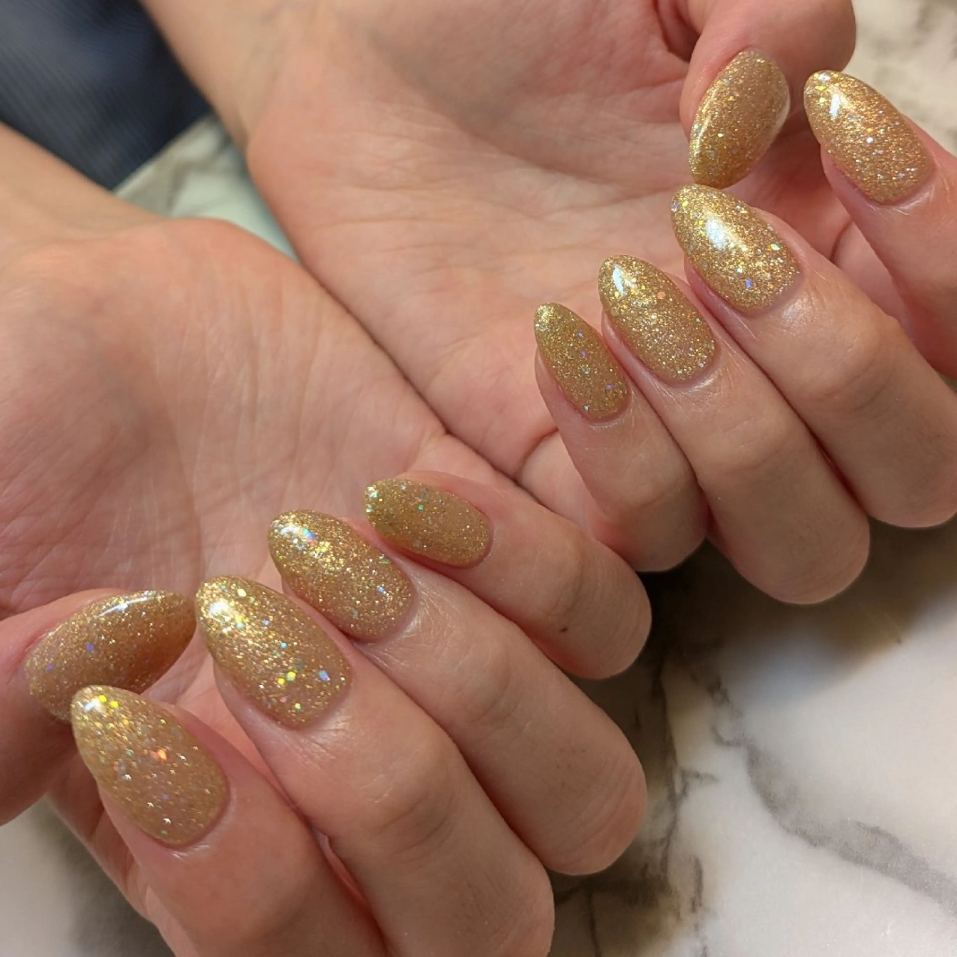 ネイル ラメ(グリッター) ジェヌインネイル 河内のネイルデザイン