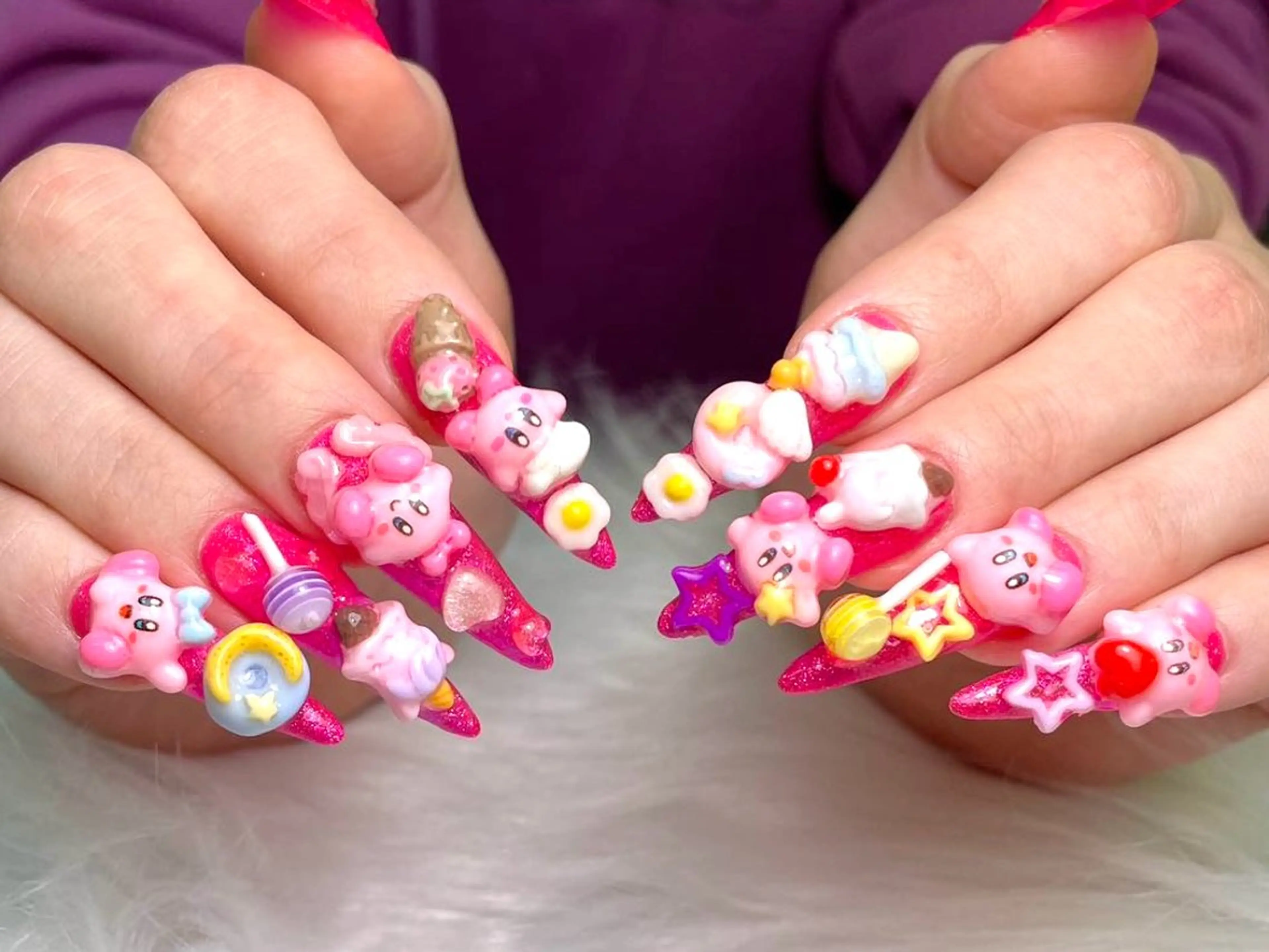 ネイル リボン スカルプネイル ネイルチップ ハンドネイル Painty所属・Painty nailのネイルデザイン