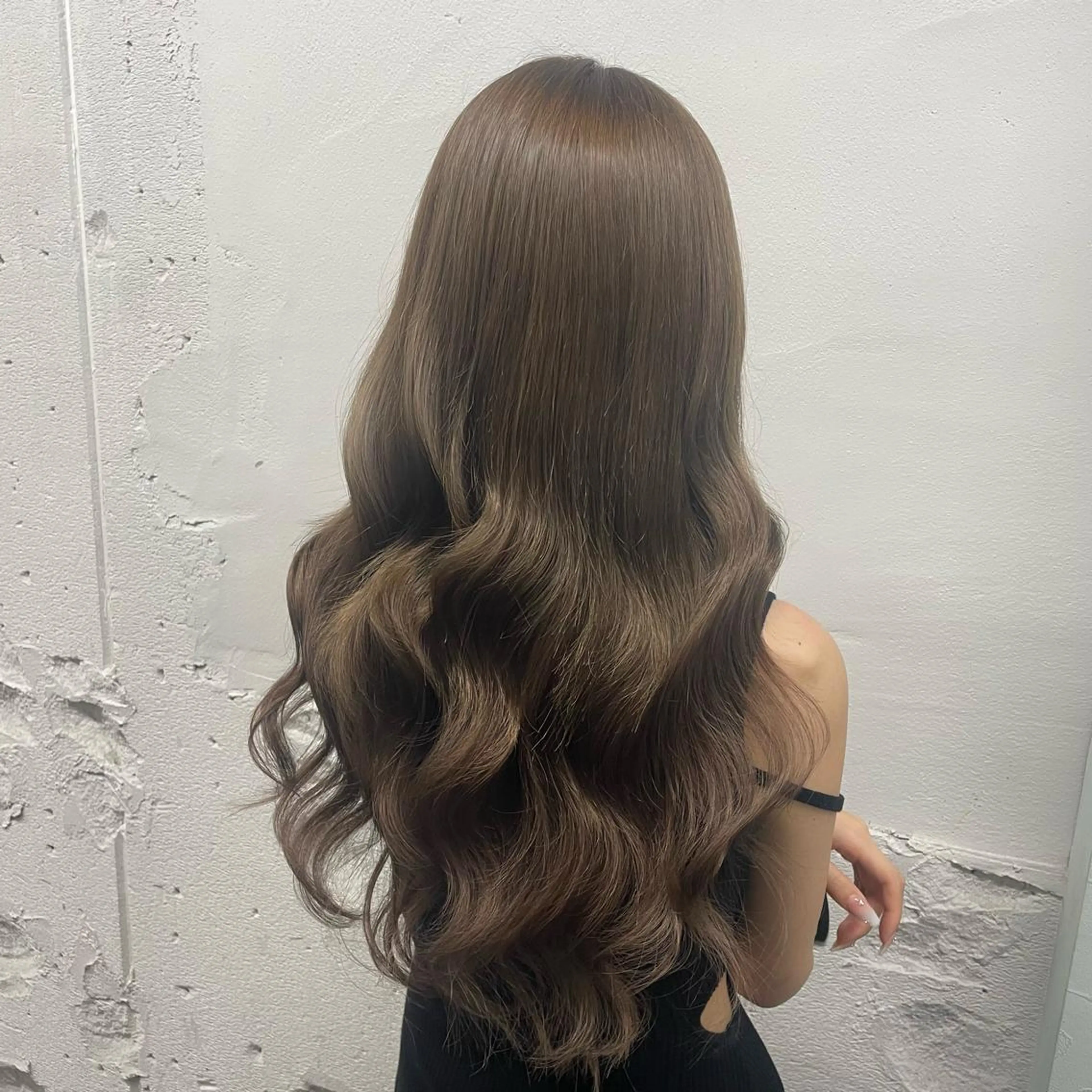 ロング カラー シールエクステ バレイヤージュ ミストバング ダブルカラー  フェイスフレーミング ヘアカラー エクステ 🧡艶髪ちゅるん髪 🫧🧡YUKI❄️のヘアスタイル