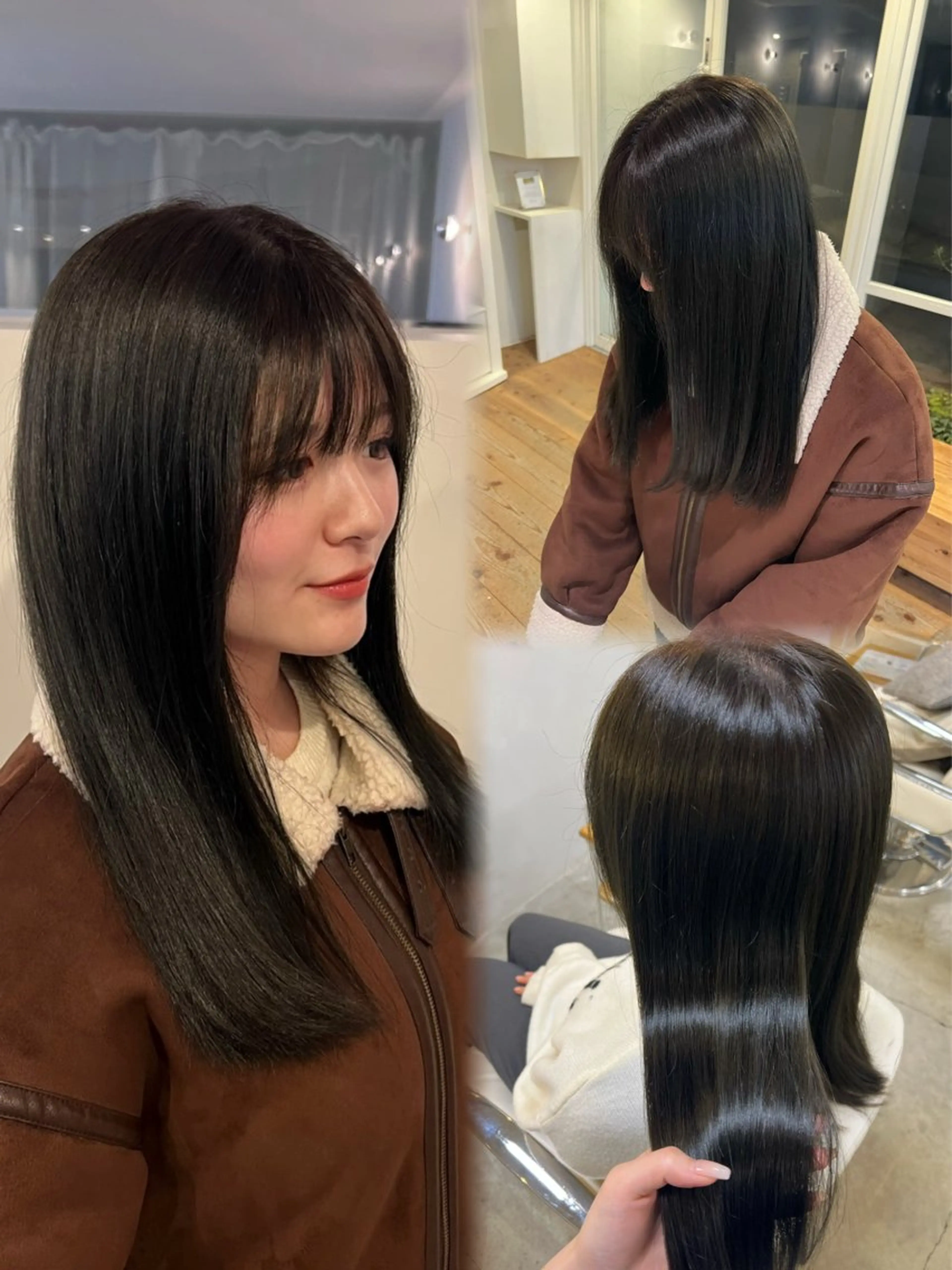 ロング カラー オリーブカラー トリートメント カット ヘアカラー 『YARD.』 森崎 優菜のヘアスタイル