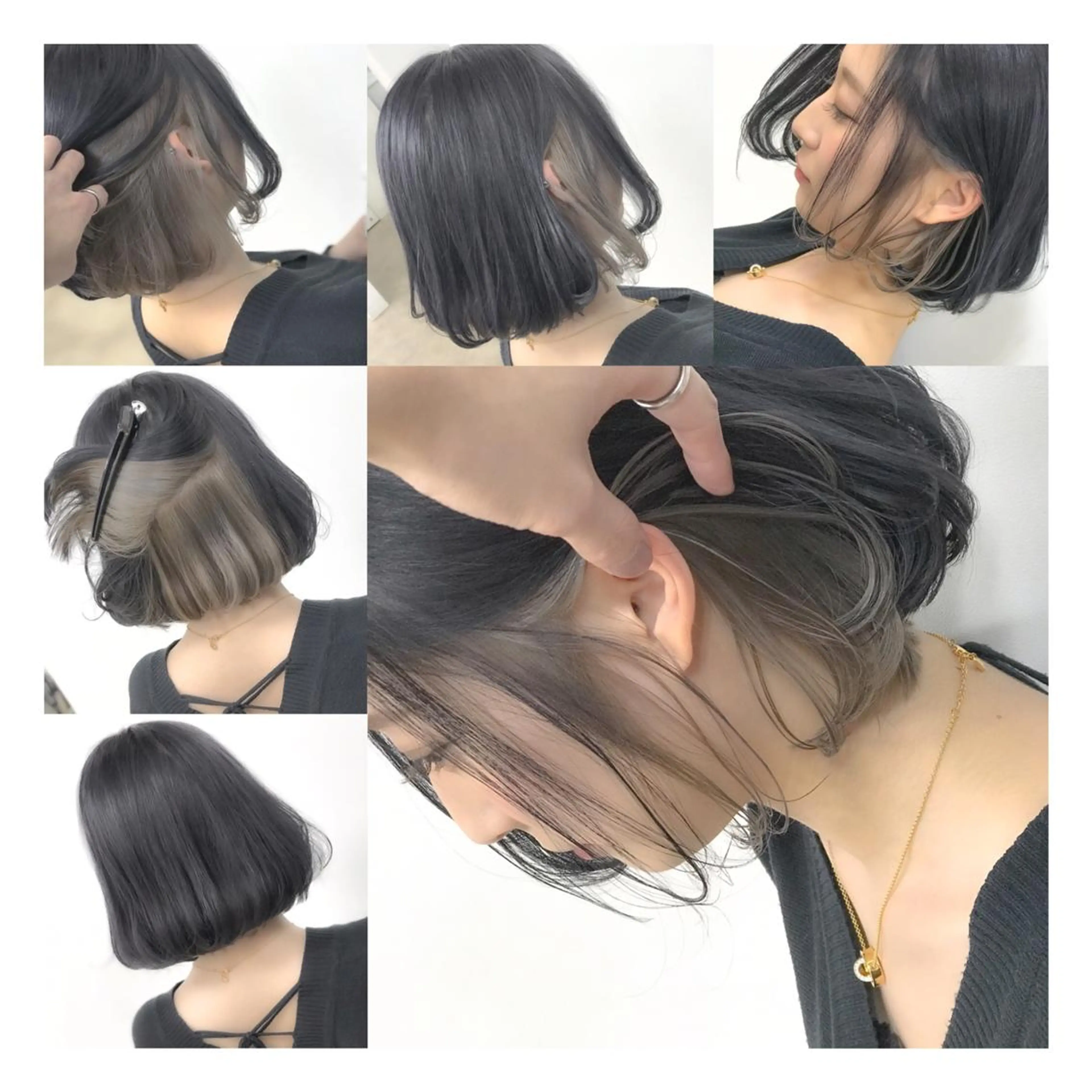 セミロング カラー ba-boo 広島のヘアスタイル