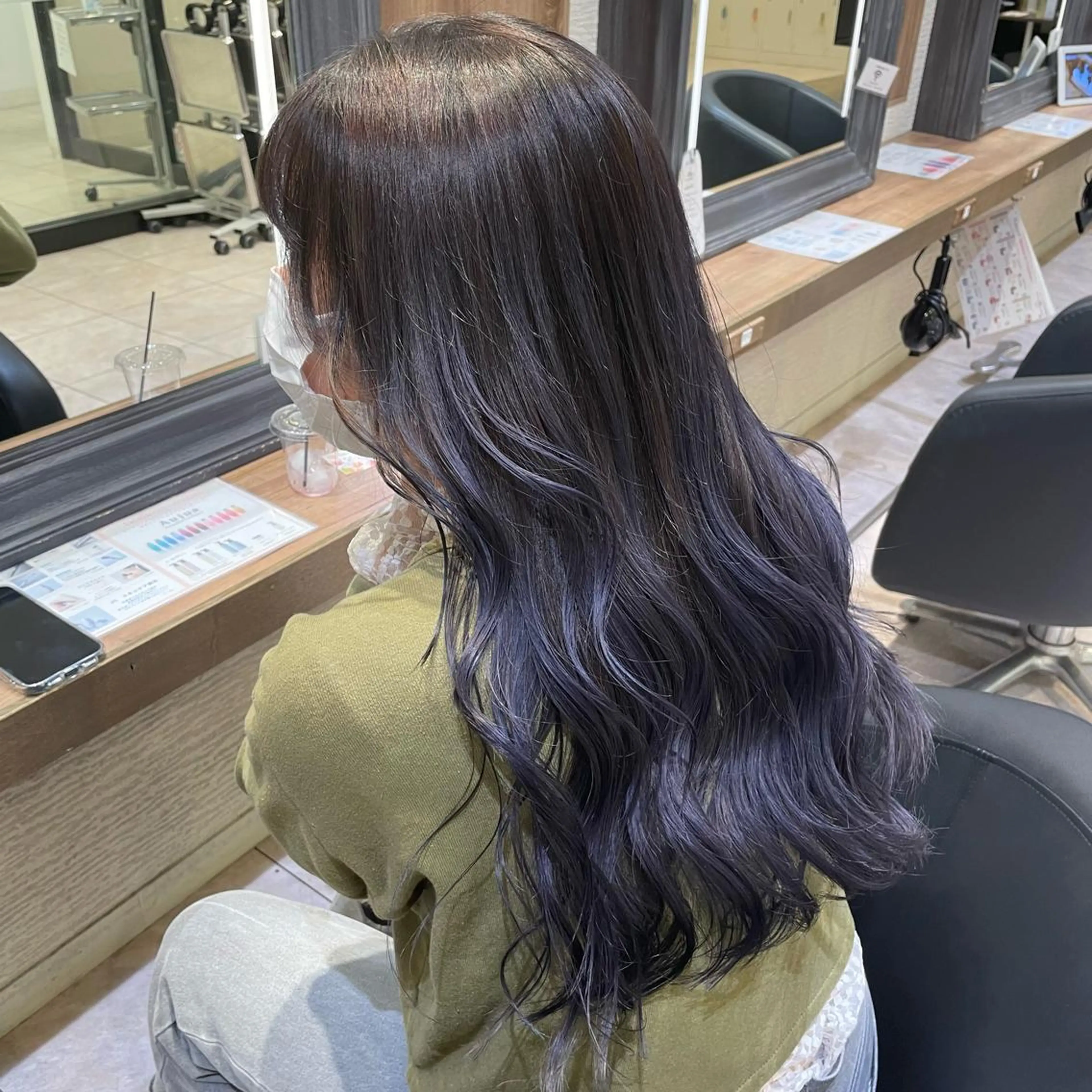 ロング カラー バレイヤージュ ブリーチ シルバー レイヤーカット カット ヘアカラー トリートメント レイヤー/ハイトーン 🫧‪Erikaのヘアスタイル