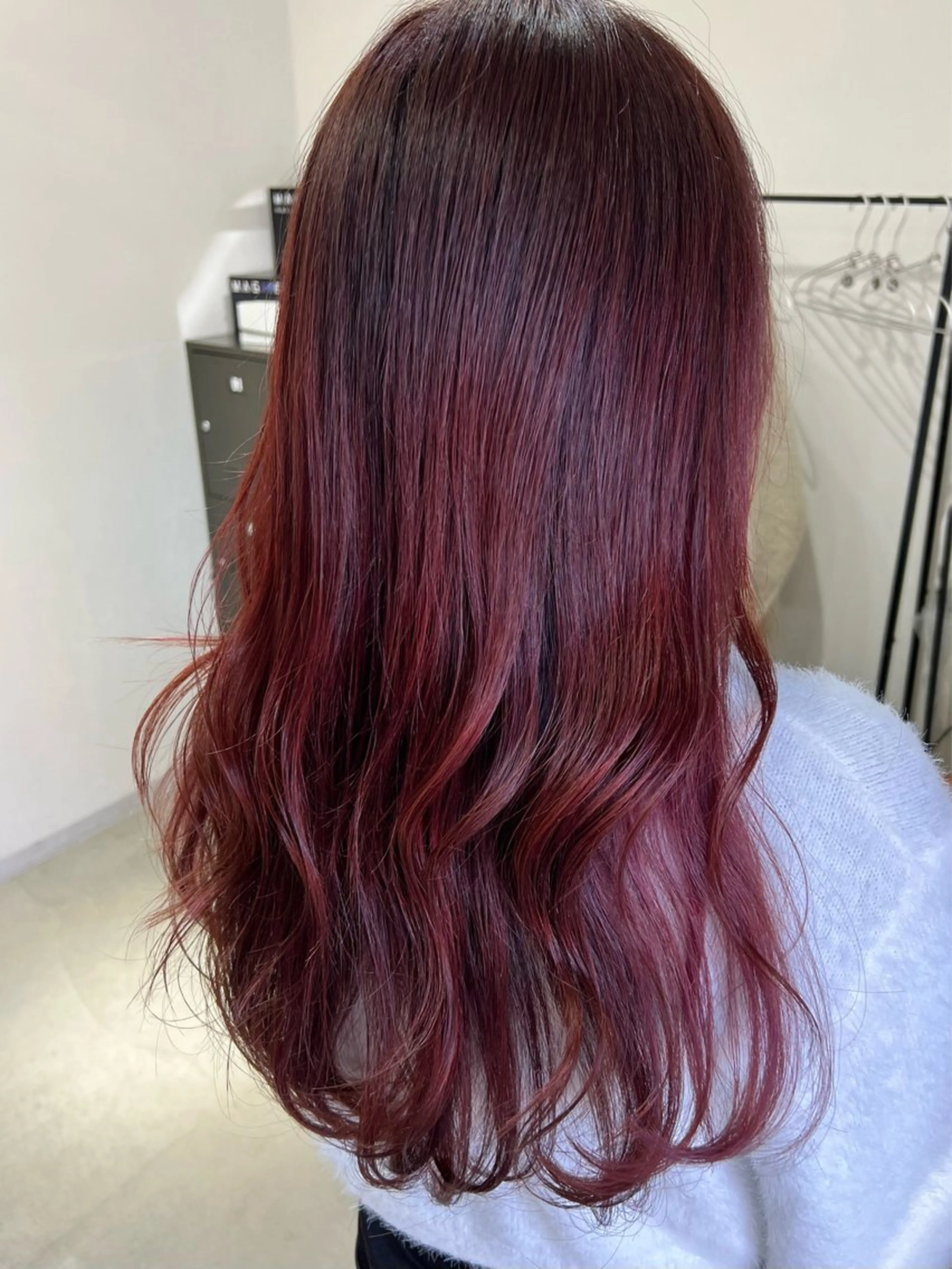 ミディアム ヘアカラー anB ハルカのヘアスタイル