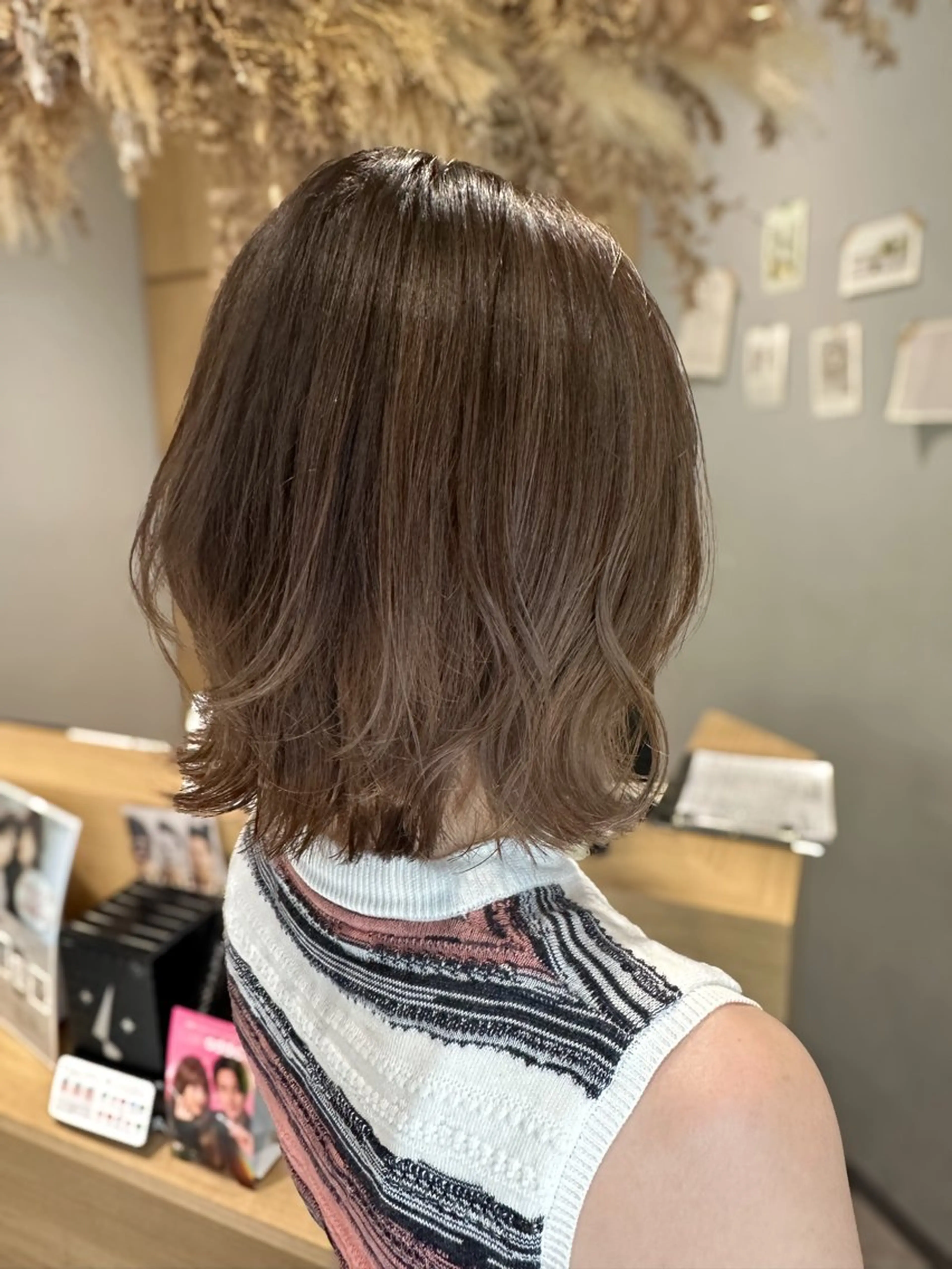 ミディアム カラー バレイヤージュ ブリーチ レイヤーカット 美髪🫧ブリーチ/ デザイン/永田汰伊智のヘアスタイル