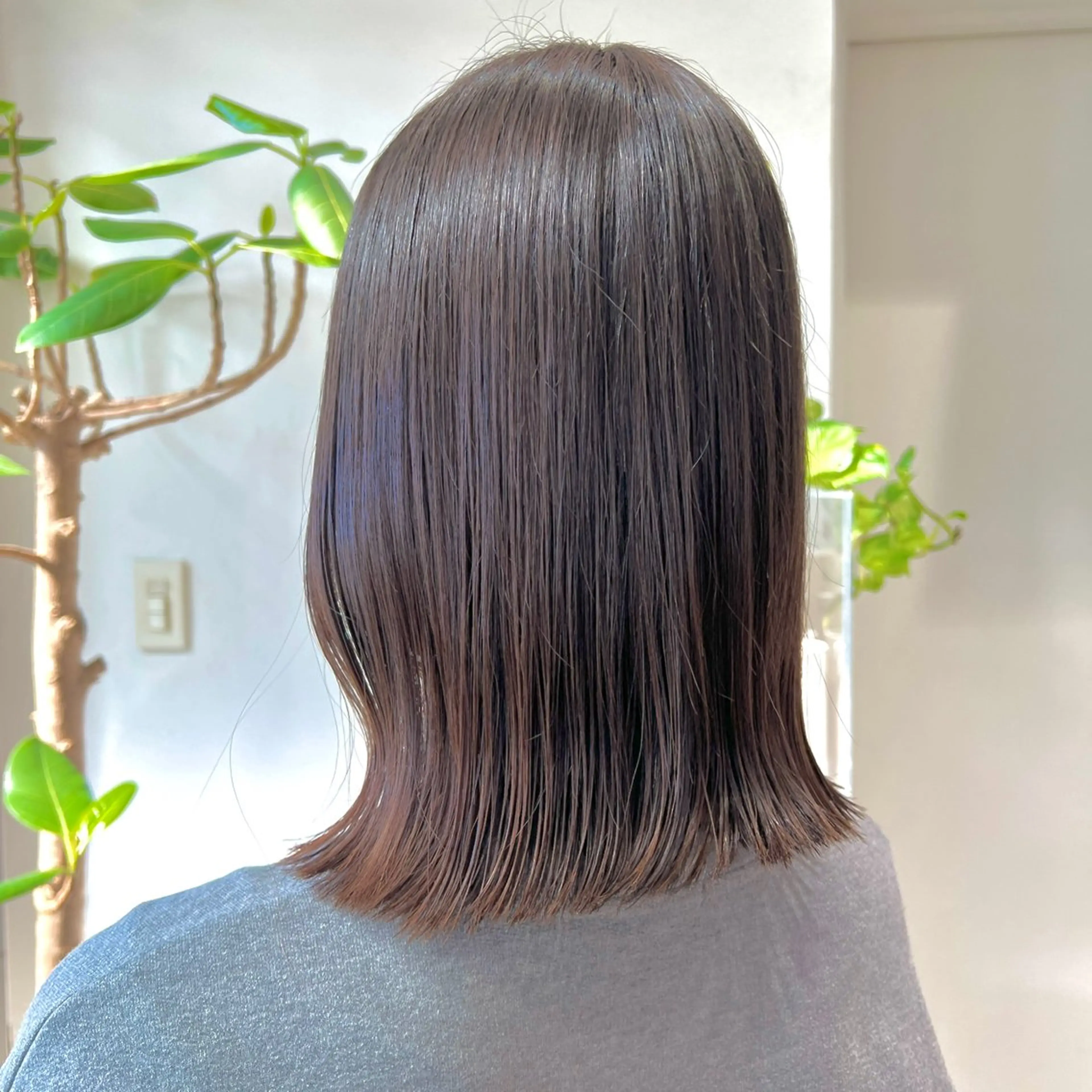 ミディアム カラー カット トリートメント 🌷ショートレイヤー ヘッドスパ🌷鈴木のヘアスタイル