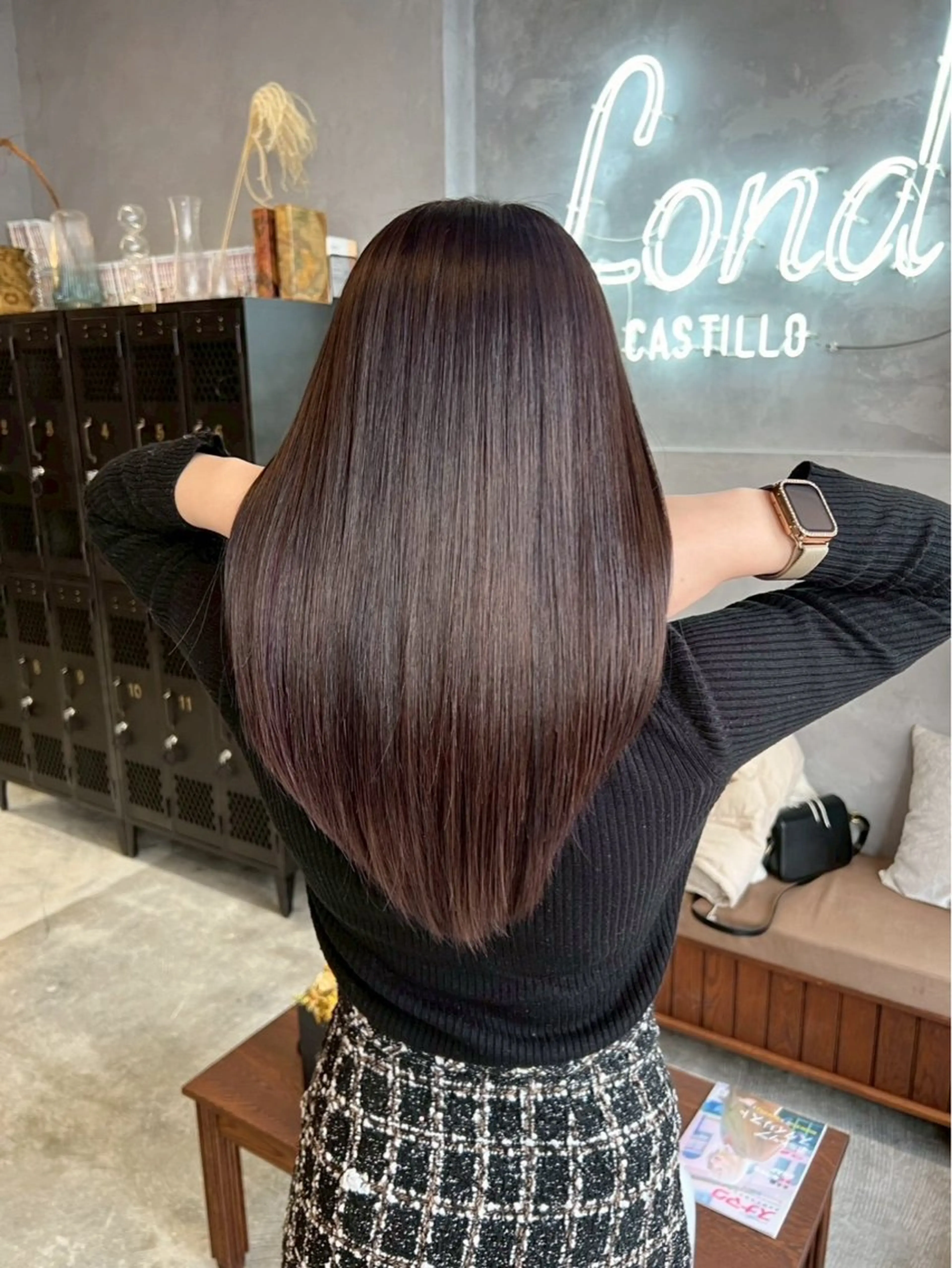 ロング 縮毛矯正 トリートメント 小野 竜聖のヘアスタイル