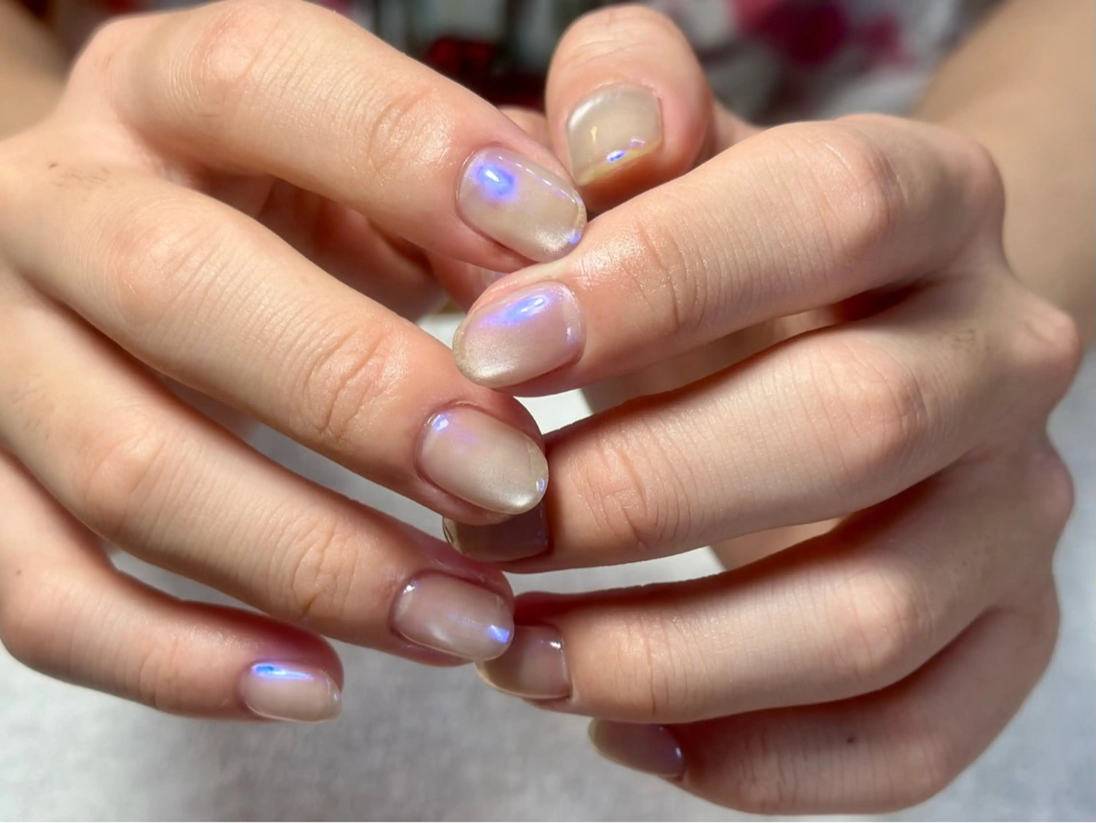 メンズ ネイル アートネイル クリアネイル ミラーネイル mana nailのネイルデザイン