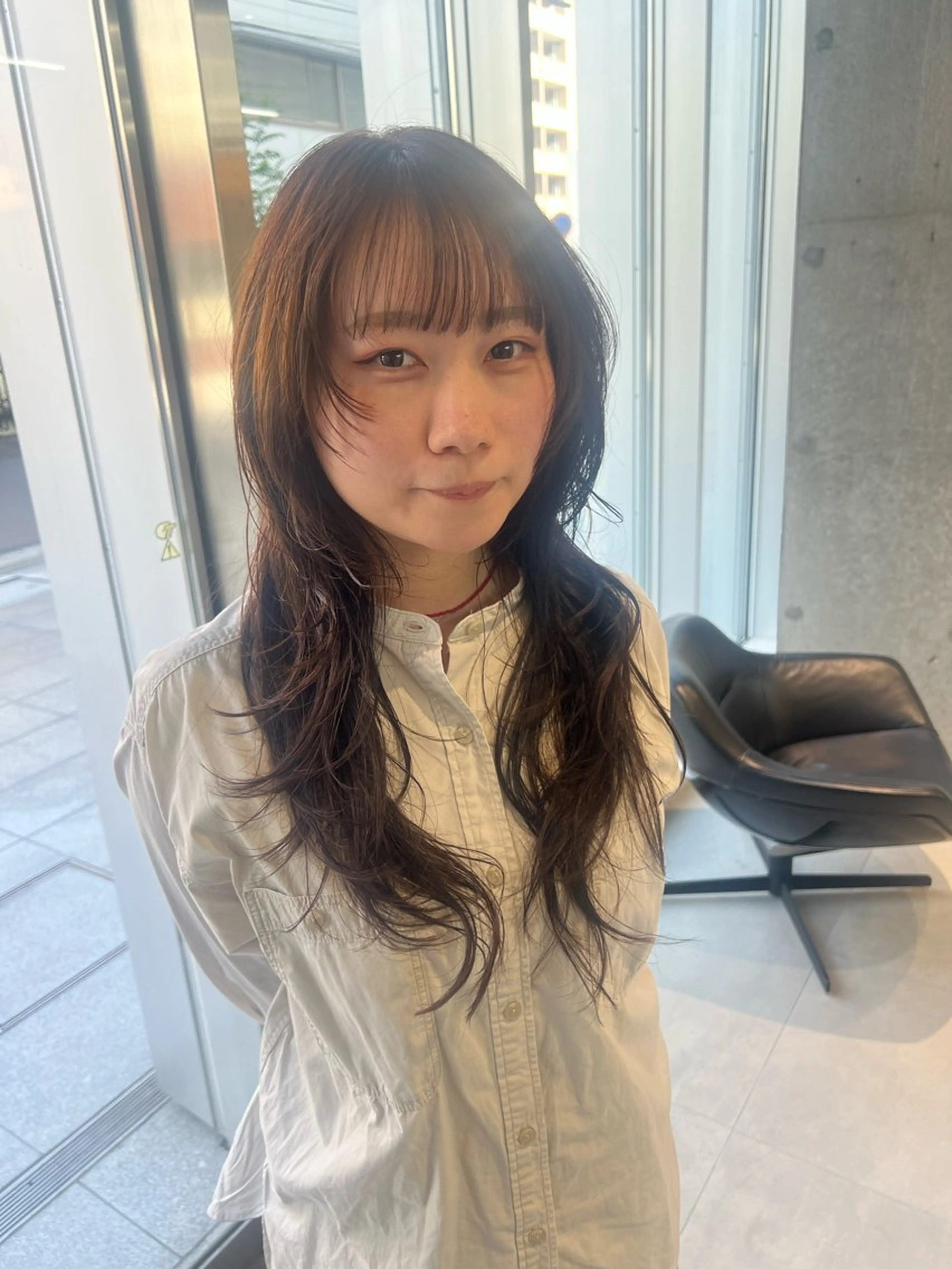 ロング カラー ハッシュカット レイヤーカット ウルフカット ウルフレイヤー カット ヘアカラー トリートメント 吉沢遣人/レイヤー 艶カラー/抜け感のヘアスタイル