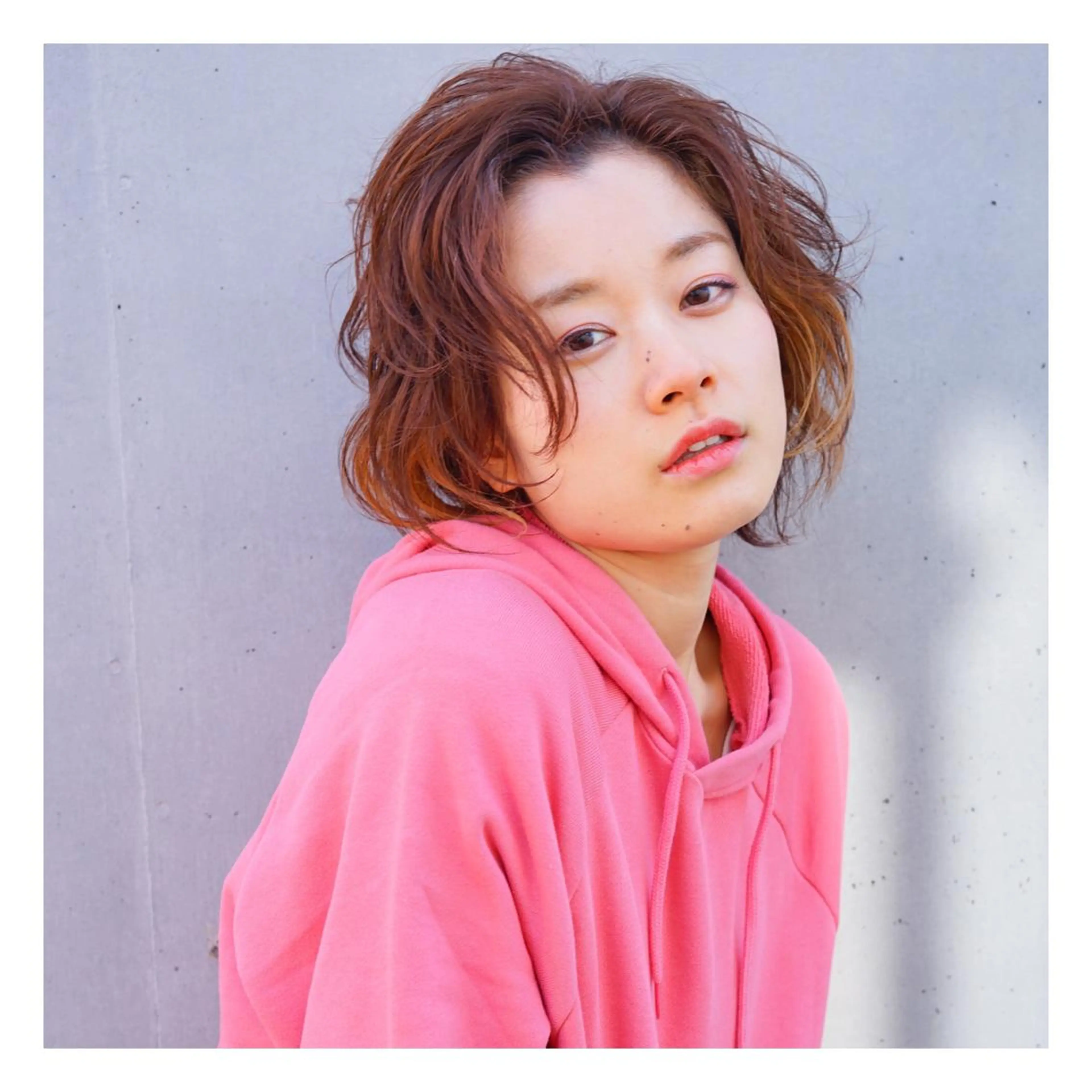 ミディアム パーマ 菊池大一 溝の口パーマのヘアスタイル