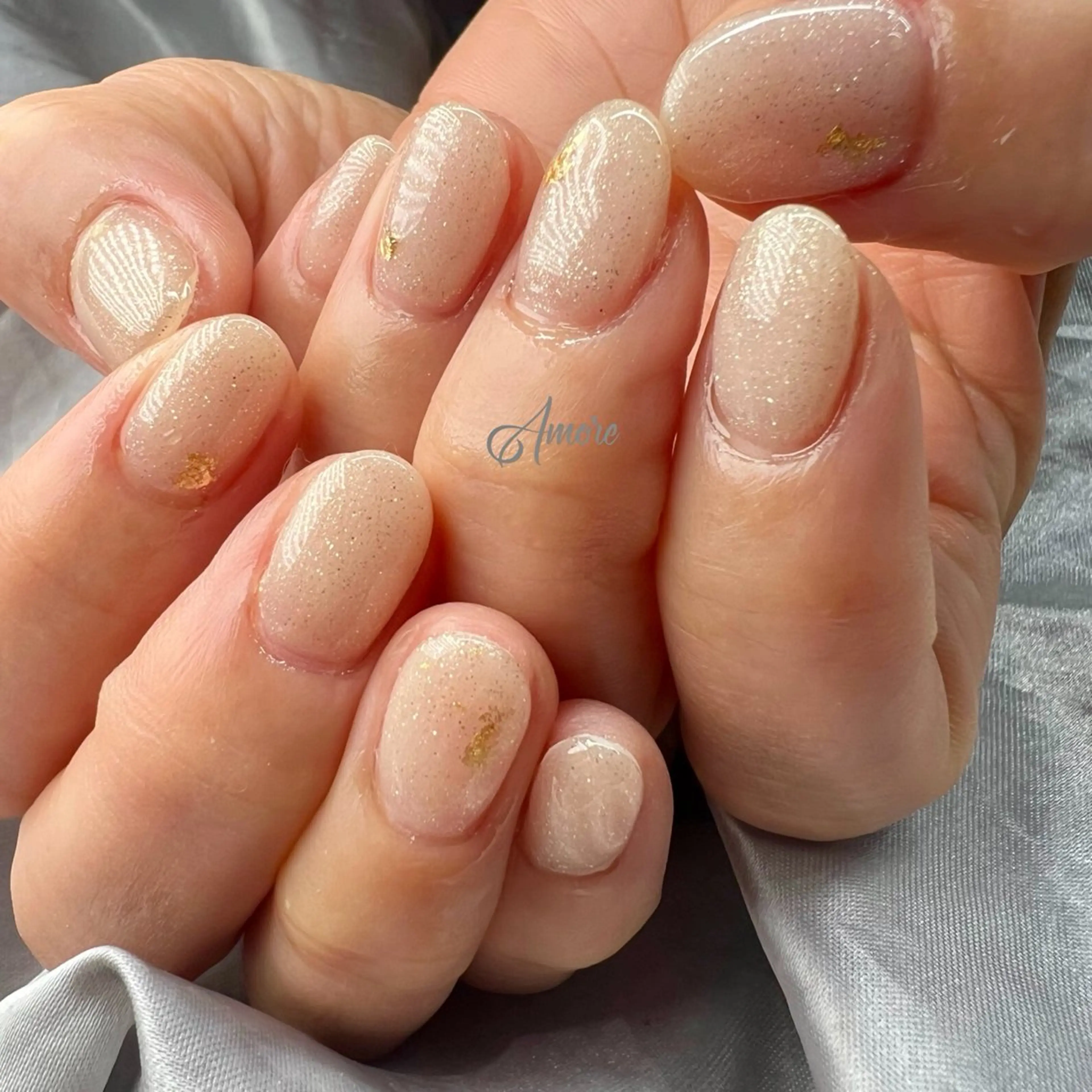 ネイル ジェルネイル キラキラネイル 韓国ネイル パラジェル 冬ネイル You kyehwaのネイルデザイン