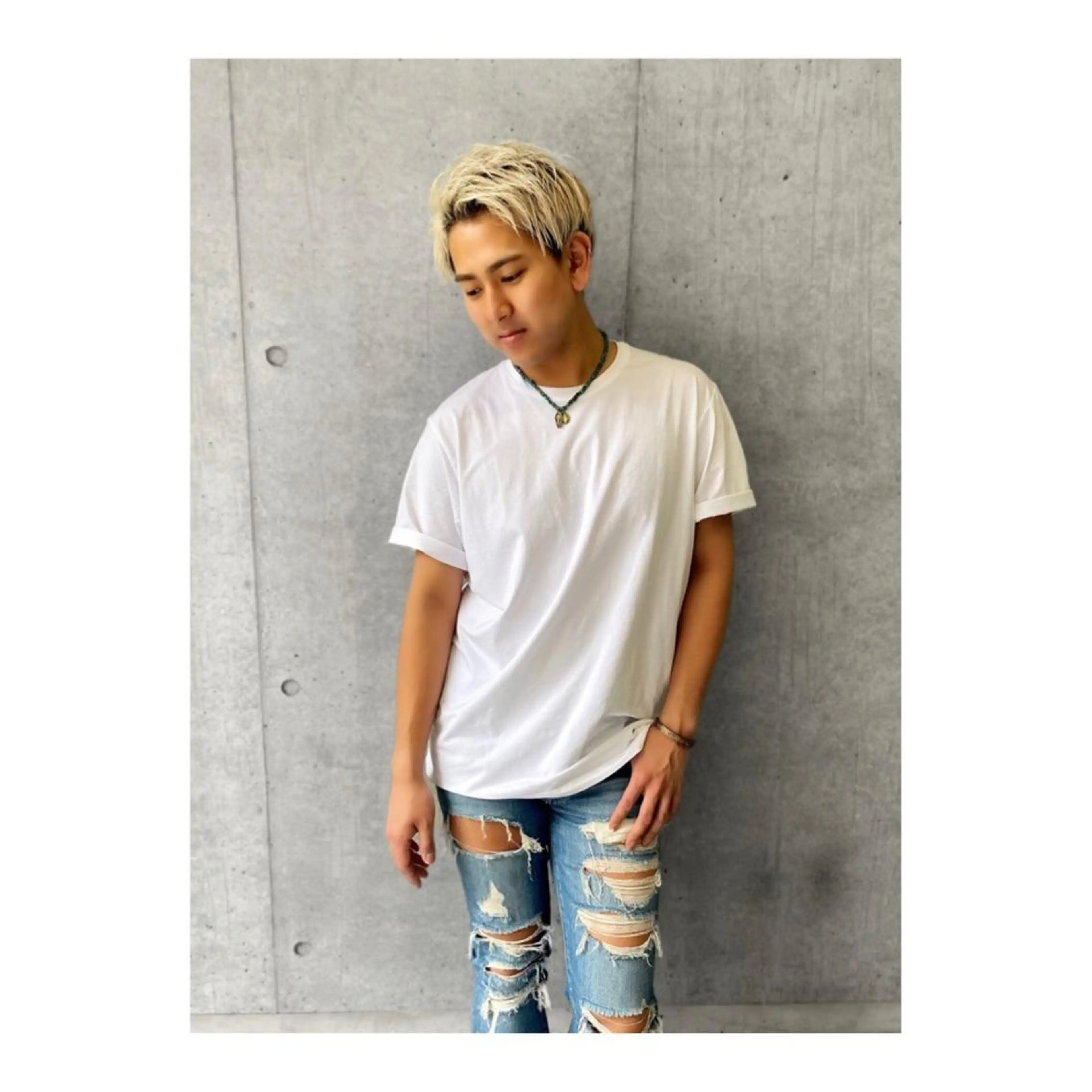 ショート カラー ヘアアレンジ メンズ ange☞ soutaのヘアスタイル