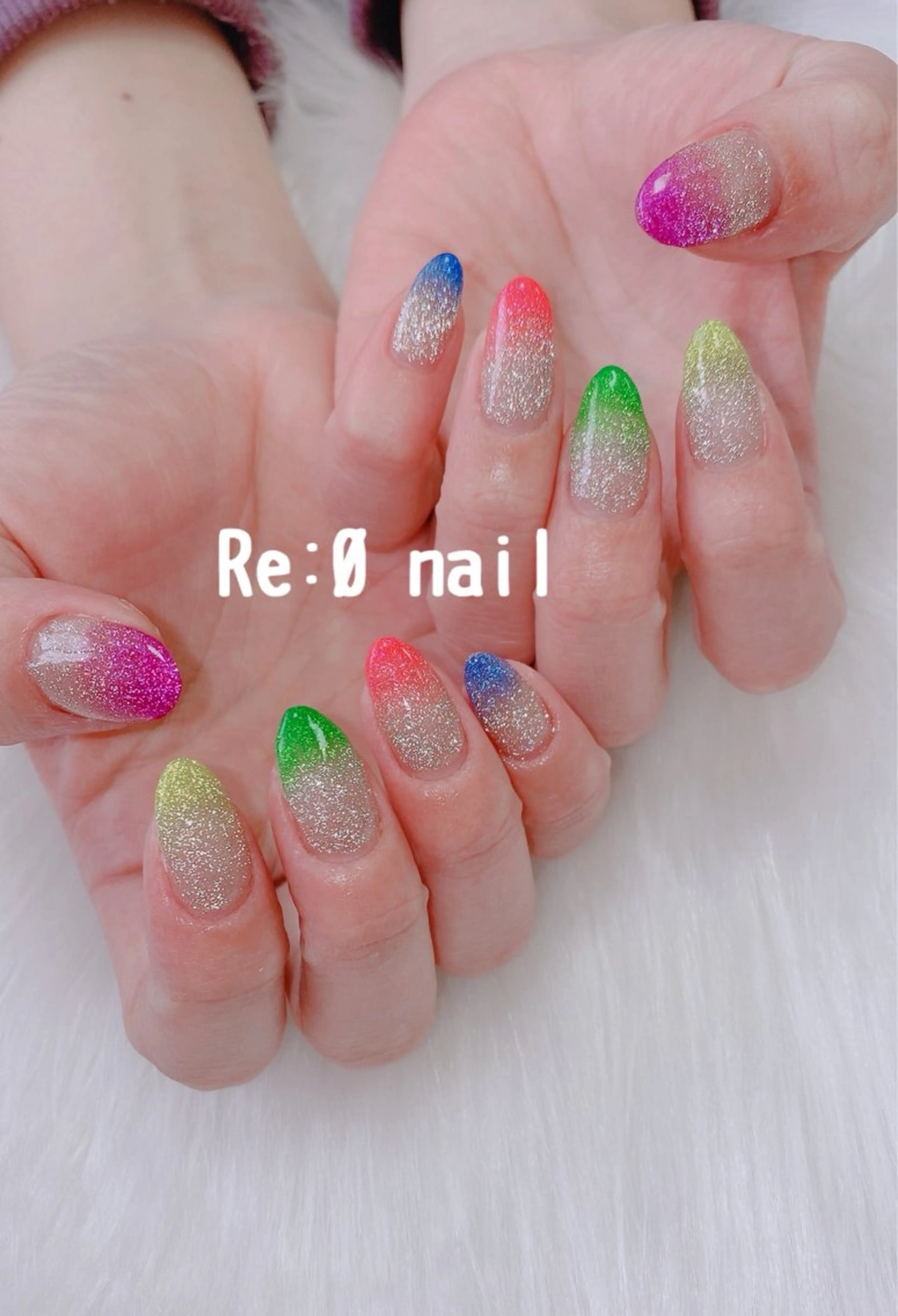 ネイル フラッシュネイル ハンドネイル Re:Ø nail 🩵TSUJIのネイルデザイン