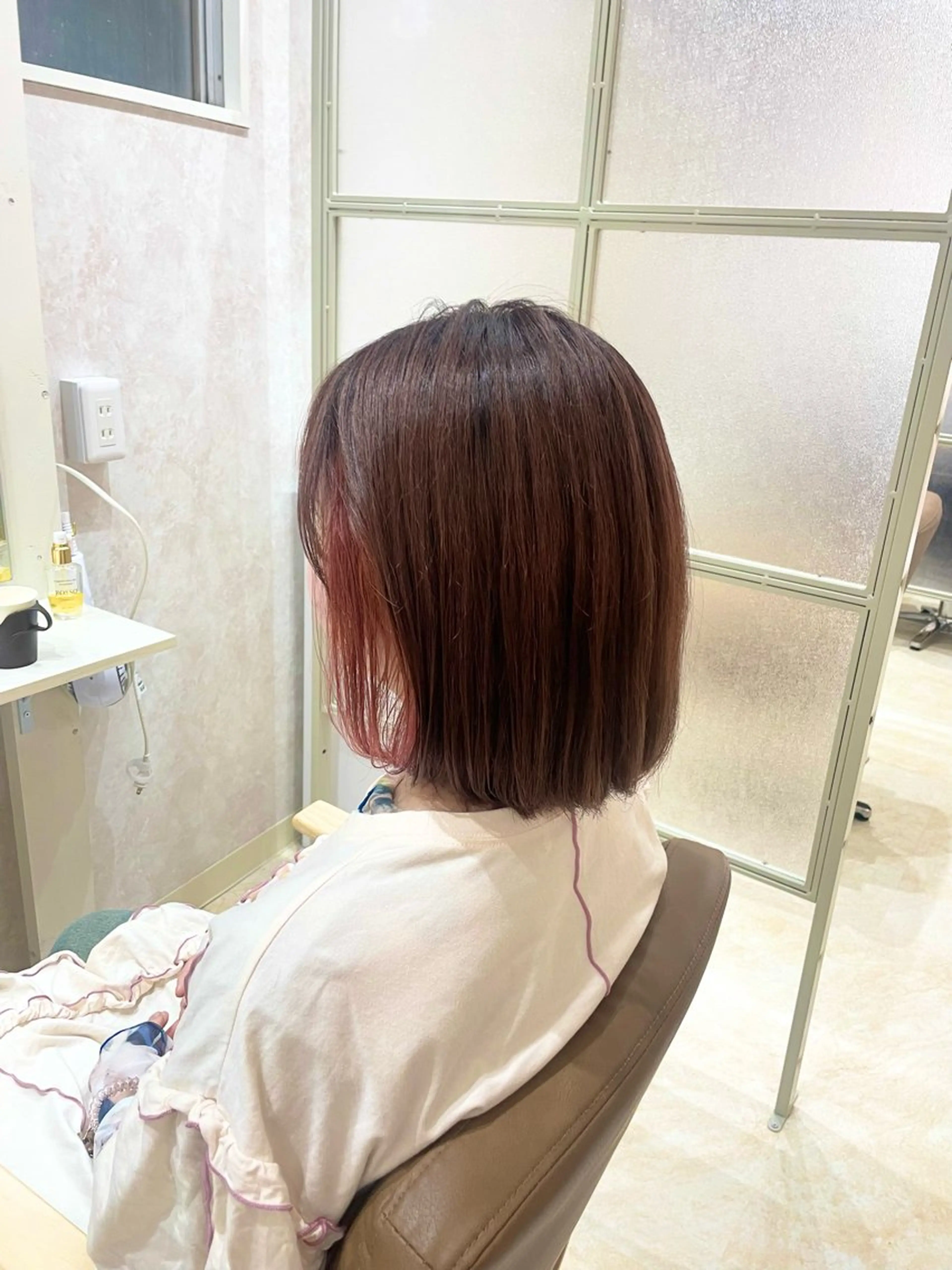 ショート ヘアカラー トリートメント ❤︎SAKURA 【Rico】❤︎のヘアスタイル