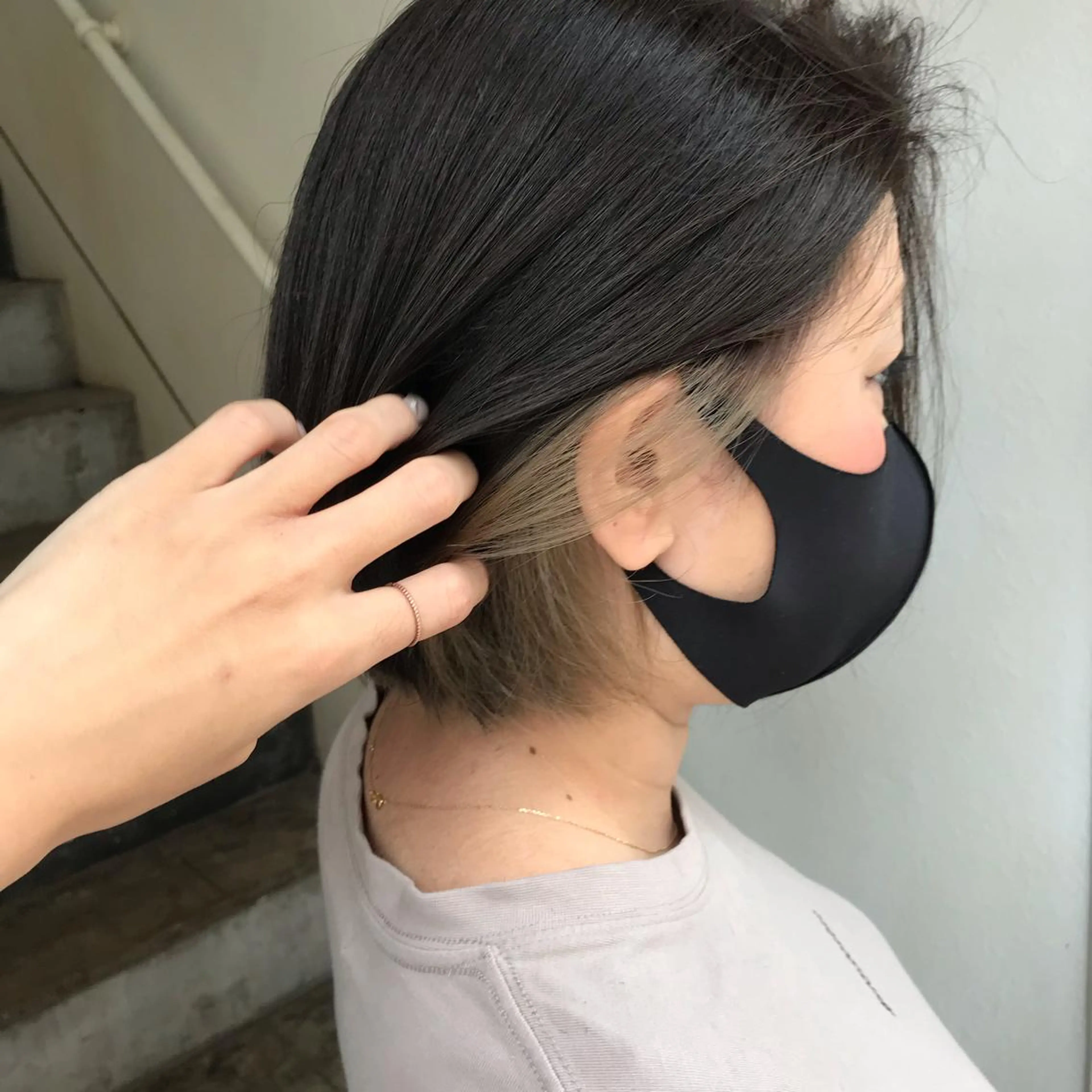 ミディアム カラー 【指名No1】飯塚 宏美のヘアスタイル