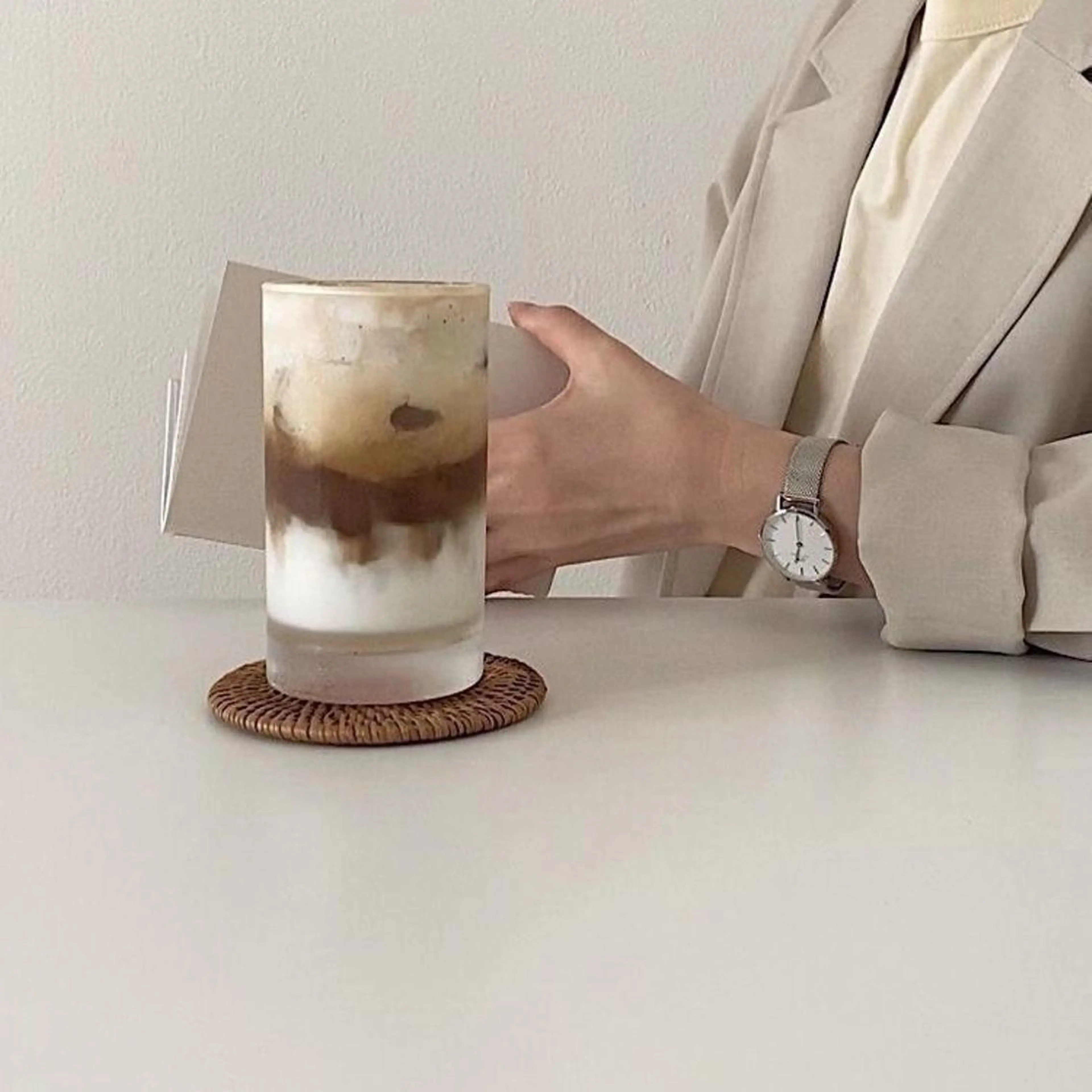 セミロング カラー 髪質改善🫧ベージュ 椙山 響のヘアスタイル