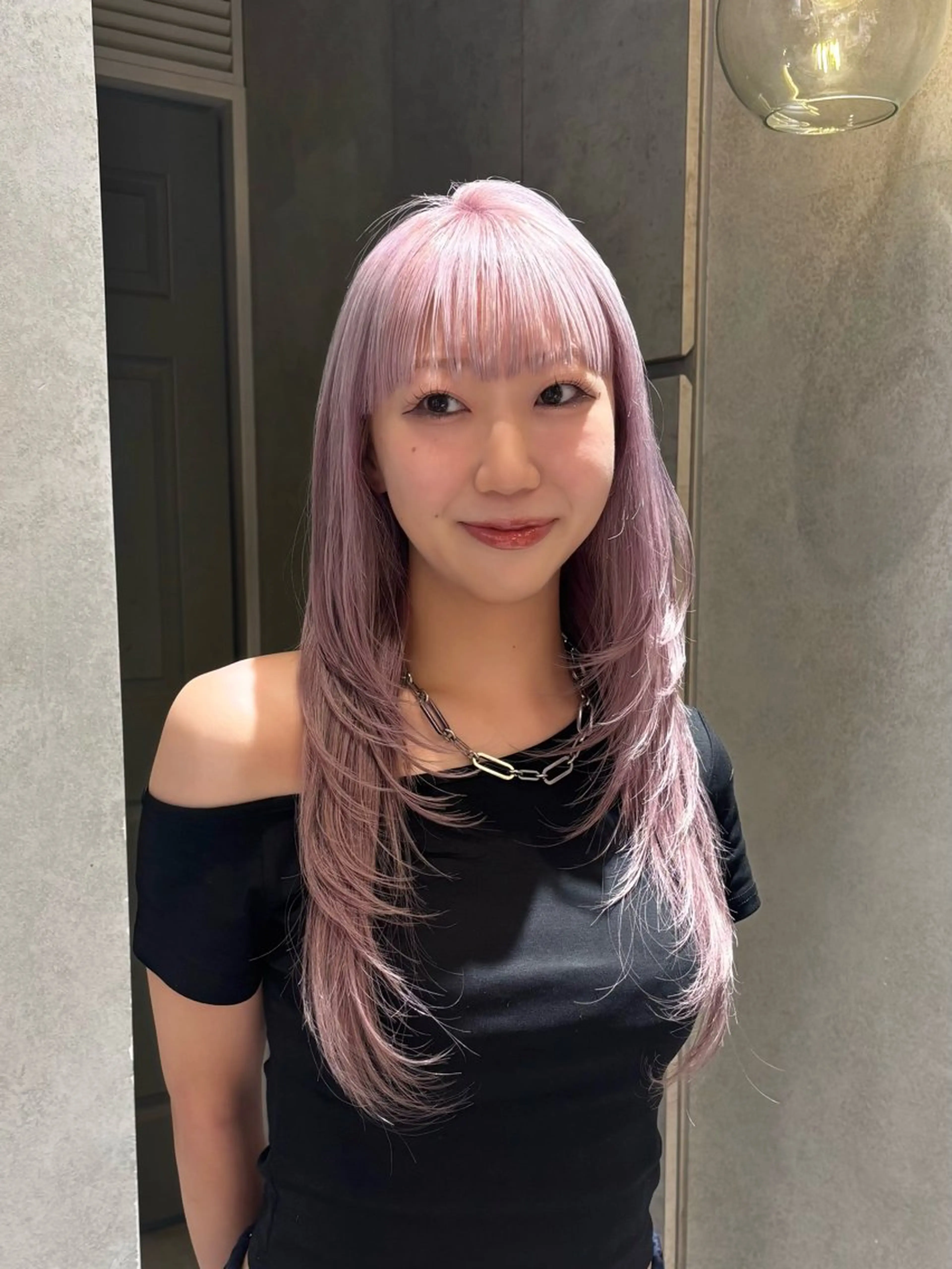 ロング Natsuki/韓国 ボブ/レイヤーカットのヘアスタイル