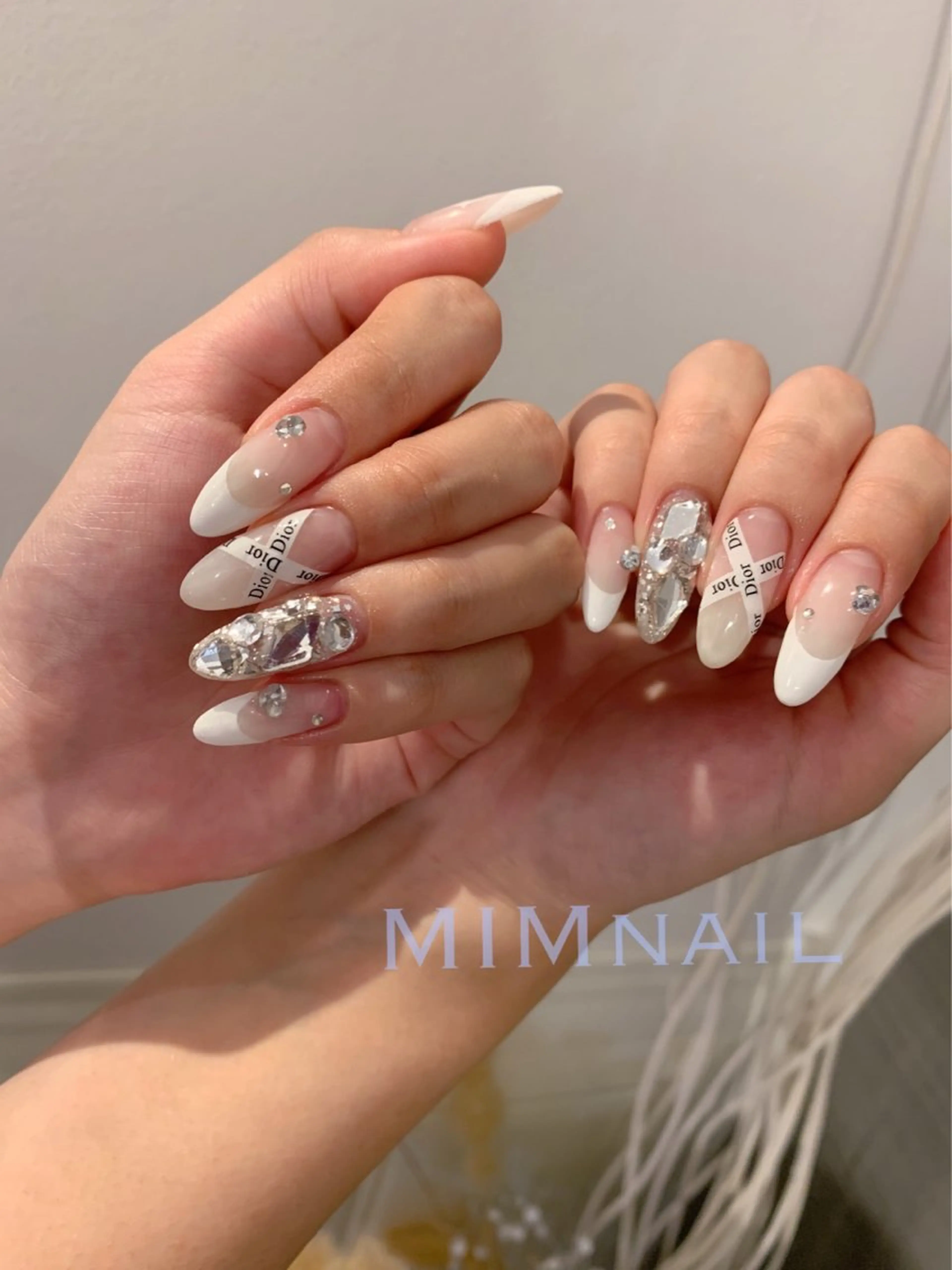 ネイル アートネイル フレンチネイル 韓国ネイル ロングネイル マグネットネイル ハンドネイル *･*MIMnail 1号店･*:･*のネイルデザイン