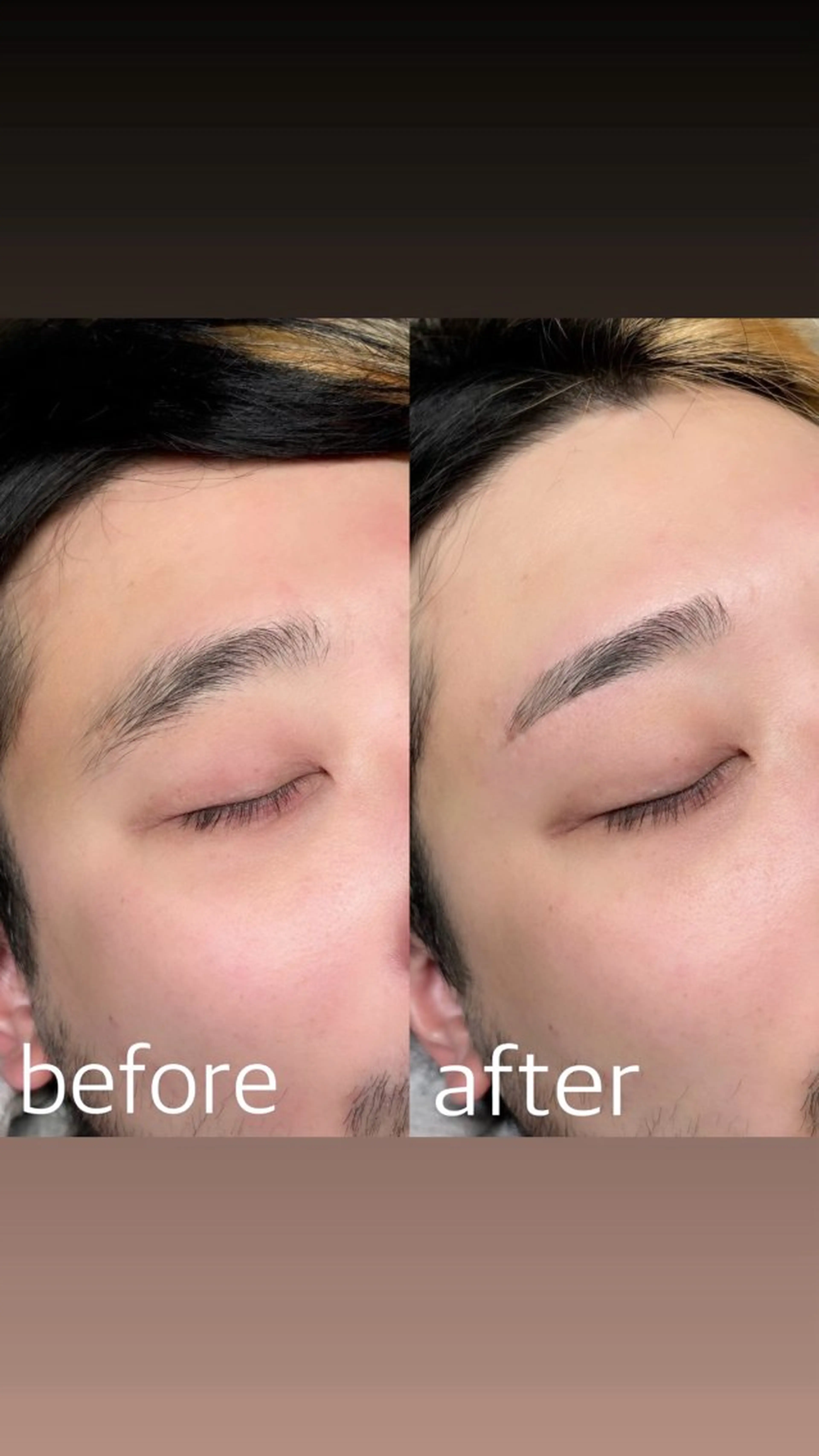 アイブロウ メンズアイブロウ ワックス脱毛 眉カット その他(アイブロウ) 心斎橋🤍韓国.美眉 パリジェンヌ R..のマツエク・マツパデザイン