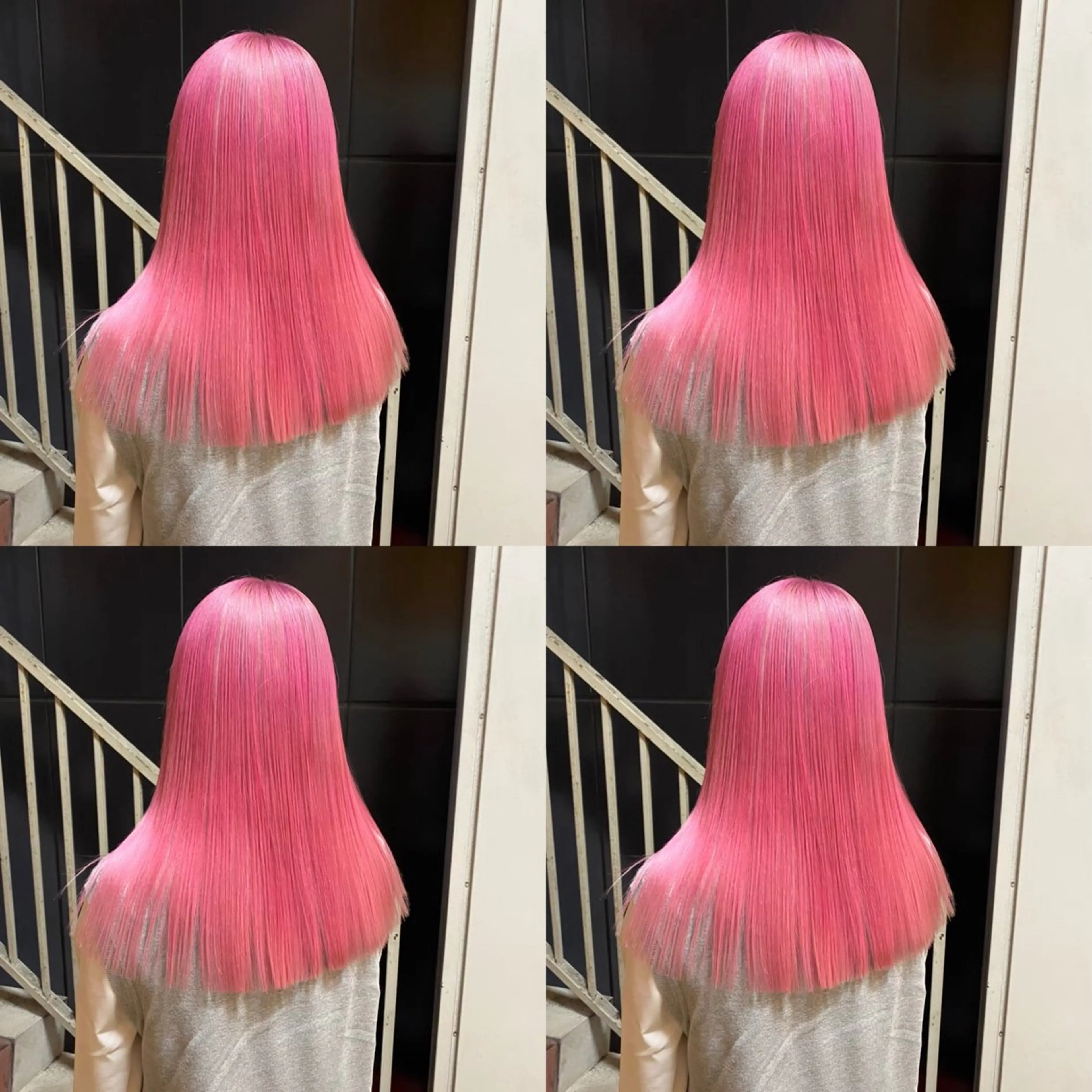 ロング カラー ヘアアレンジ 💎韓国レイヤー ×エクステゆうま💎のヘアスタイル