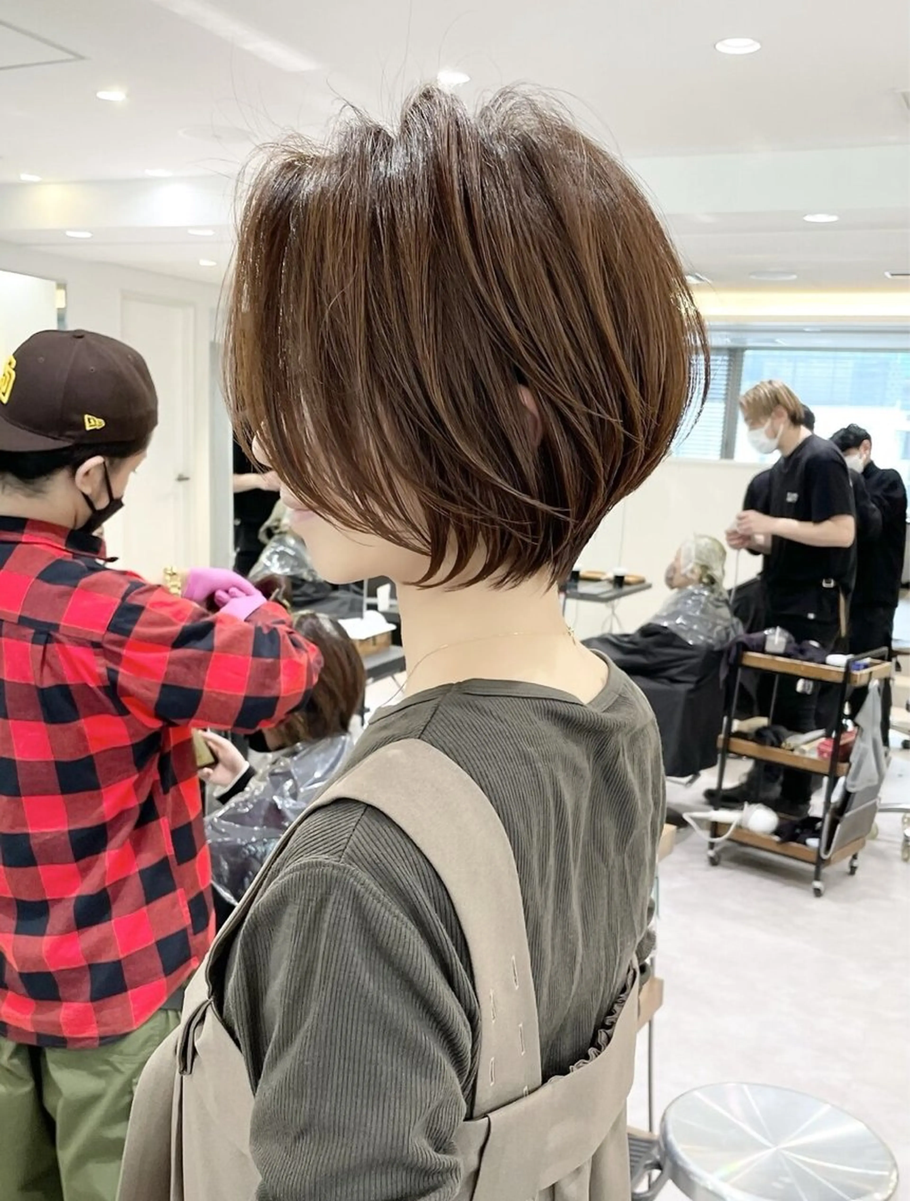 ショート ショートヘア 浅野賢哉🌟縮毛 矯正、ショート🌟のヘアスタイル