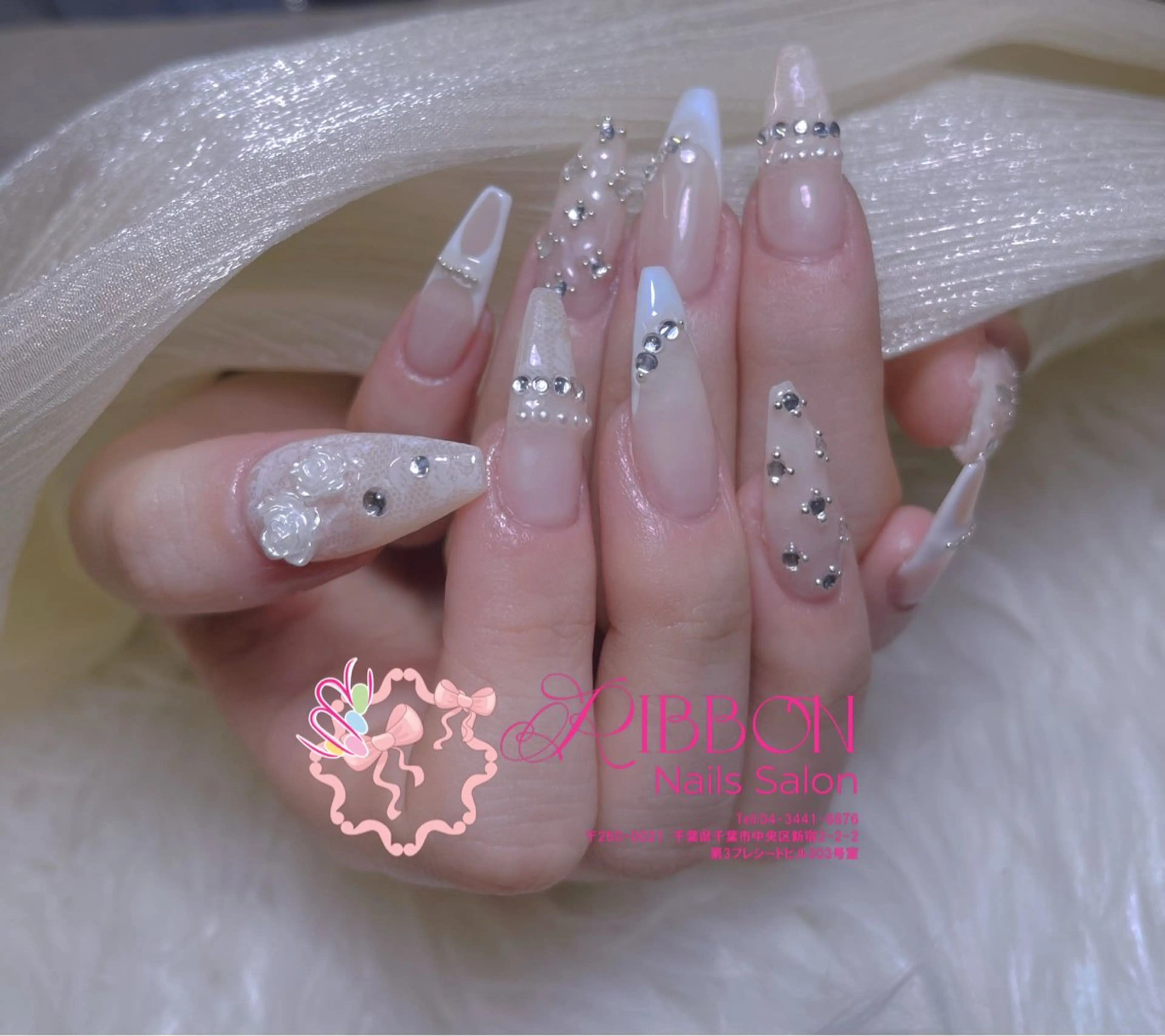 ネイル チークネイル フットネイル フレンチネイル グラデーション 韓国ネイル ハンドネイル Ribbonnail salonのネイルデザイン