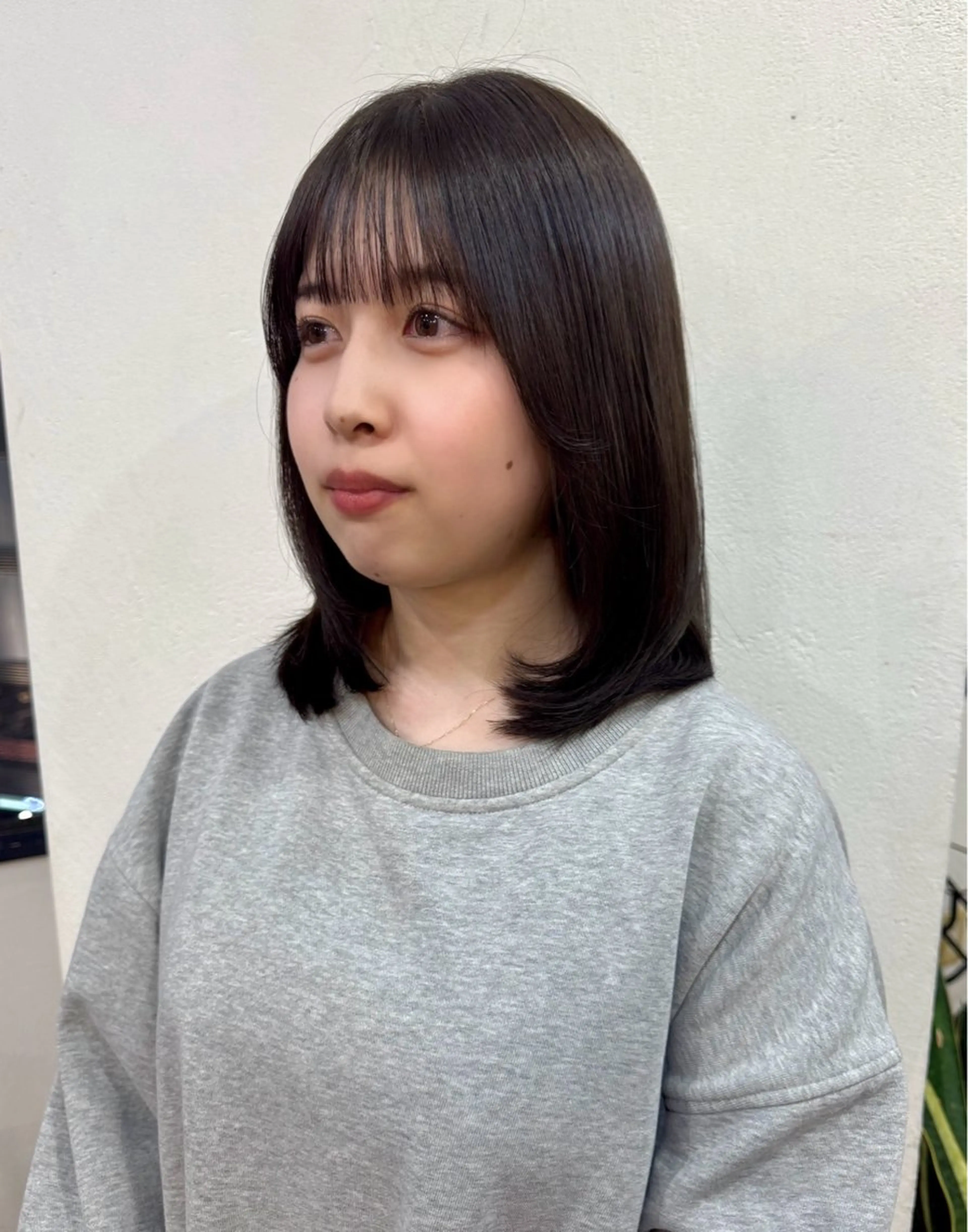 ミディアム カラー 韓国ヘア 🎀華澄のヘアスタイル