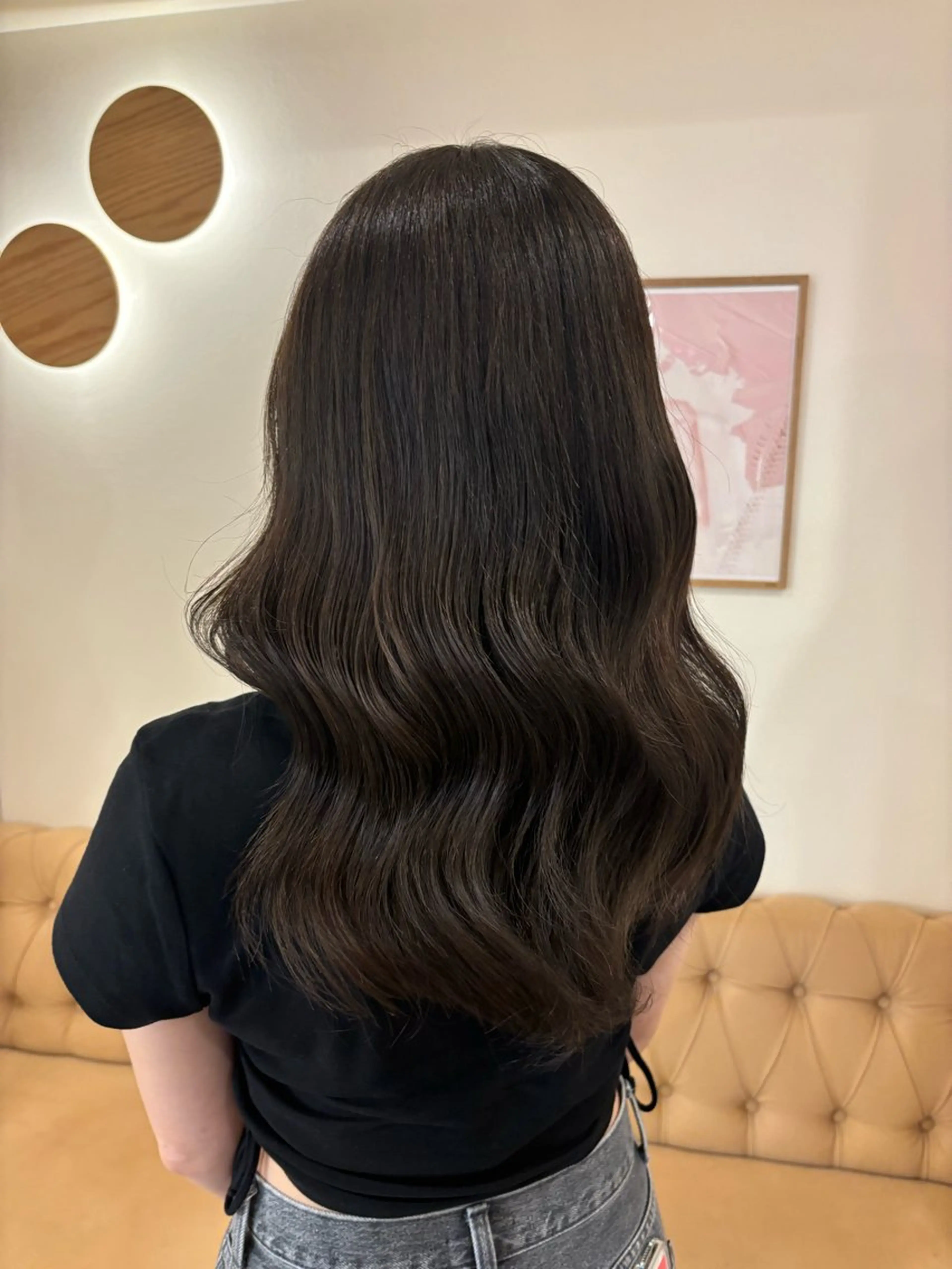 カラー ヘアカラー トリートメント ミルクティ/ピンク/ レイヤー/yuriaのヘアスタイル