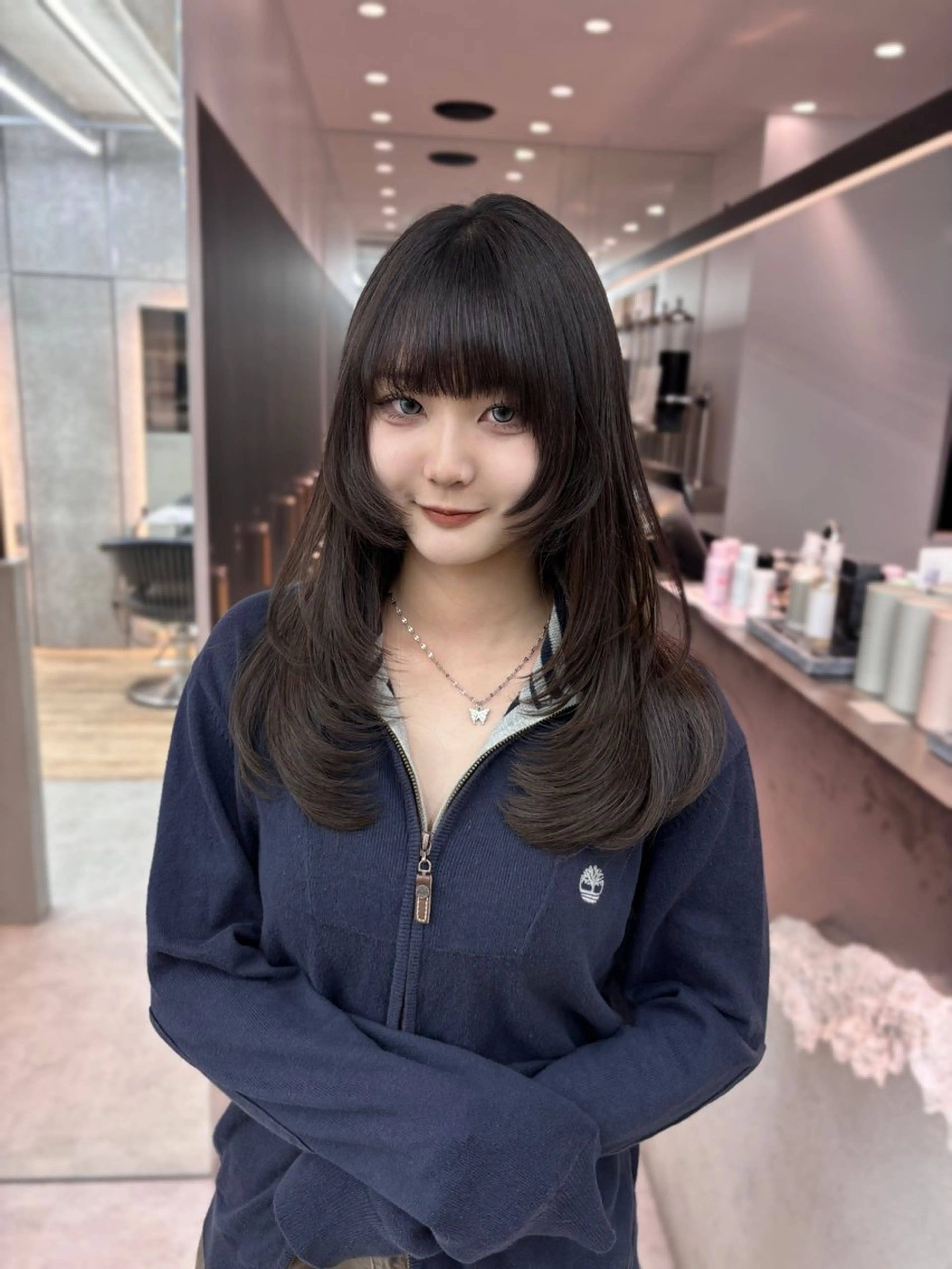 セミロング カラー カット ヘアカラー トリートメント 髪質改善/縮毛矯正/ 韓国ヘア/矢野のヘアスタイル