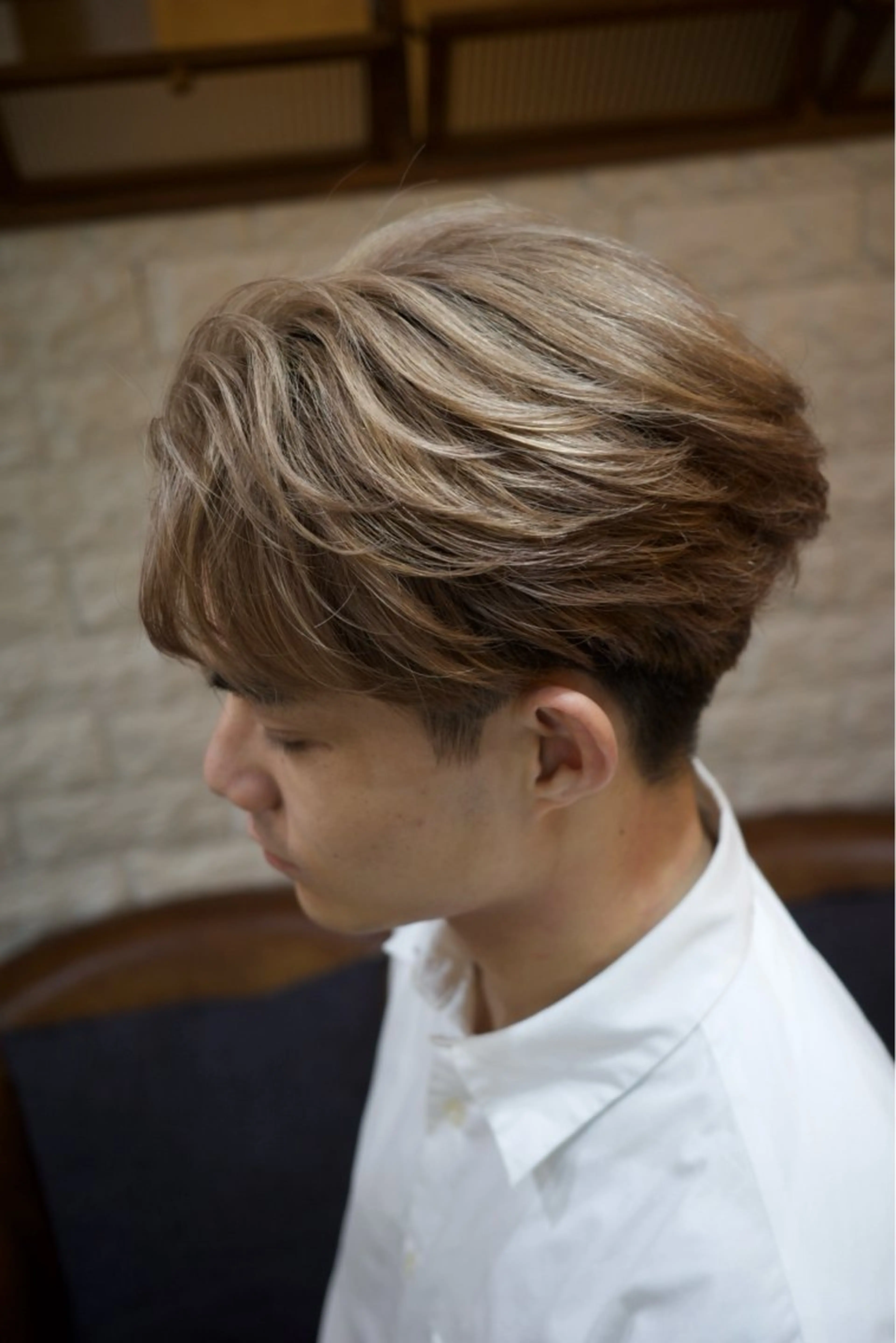 カラー メンズ ヘアカラー 赤木蓮/メンズ特化/ メンズパーマ/のヘアスタイル