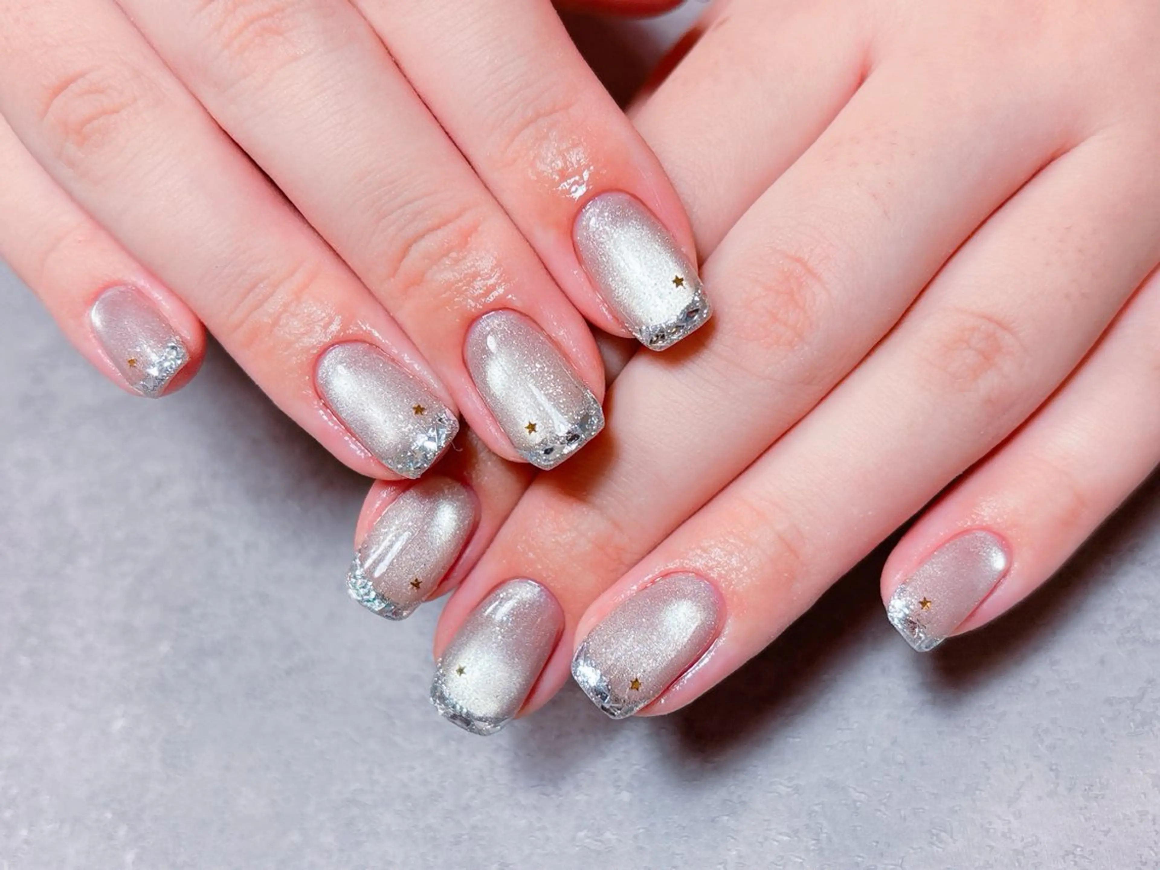 ネイル ハート マグネットネイル リボン バレンタイン 冬ネイル ハンドネイル ハンドケア ゆ か_Nails💫のネイルデザイン