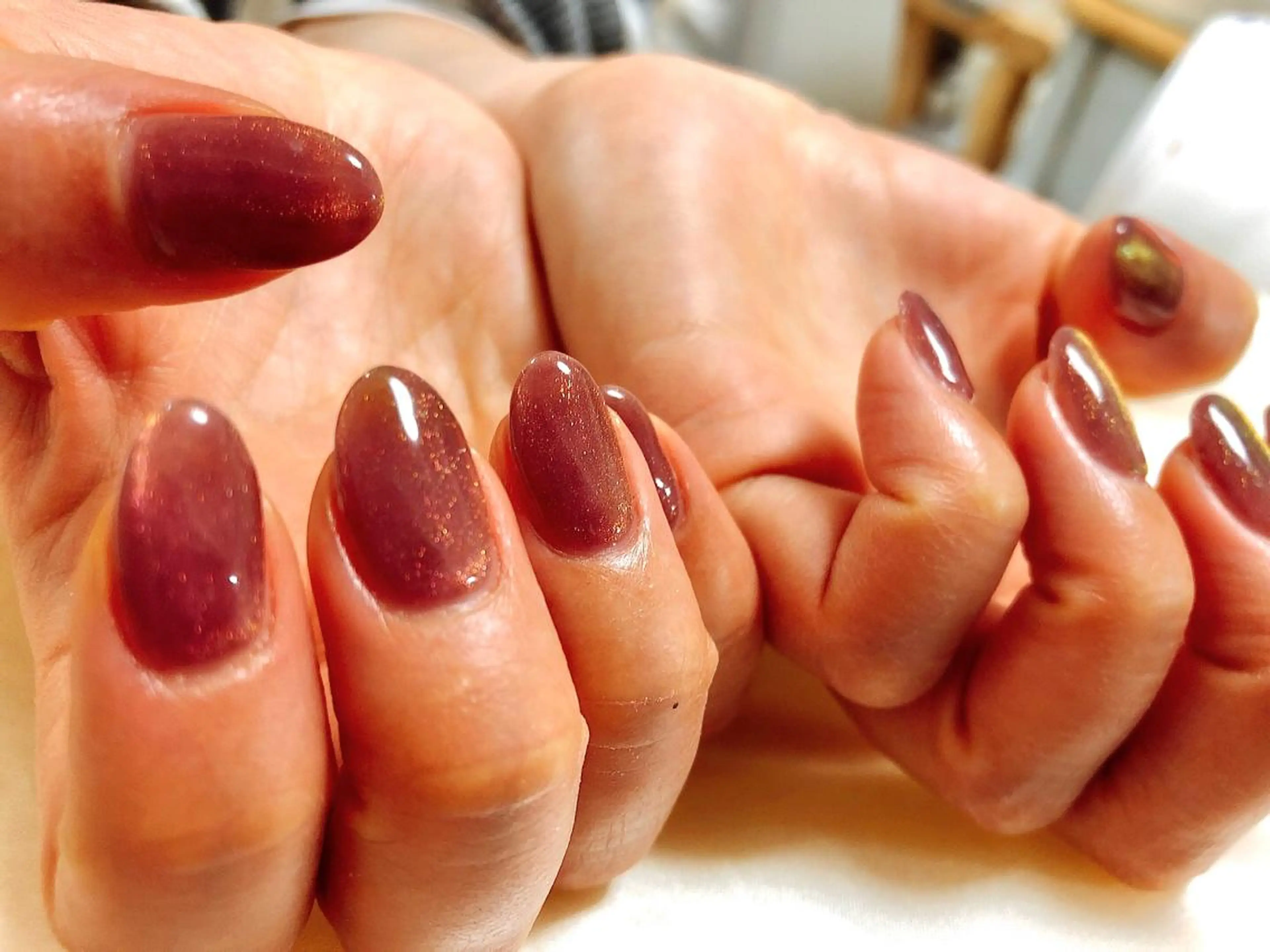 ネイル マグネットネイル ワンカラーネイル ハンドネイル mogunail &blowのネイルデザイン