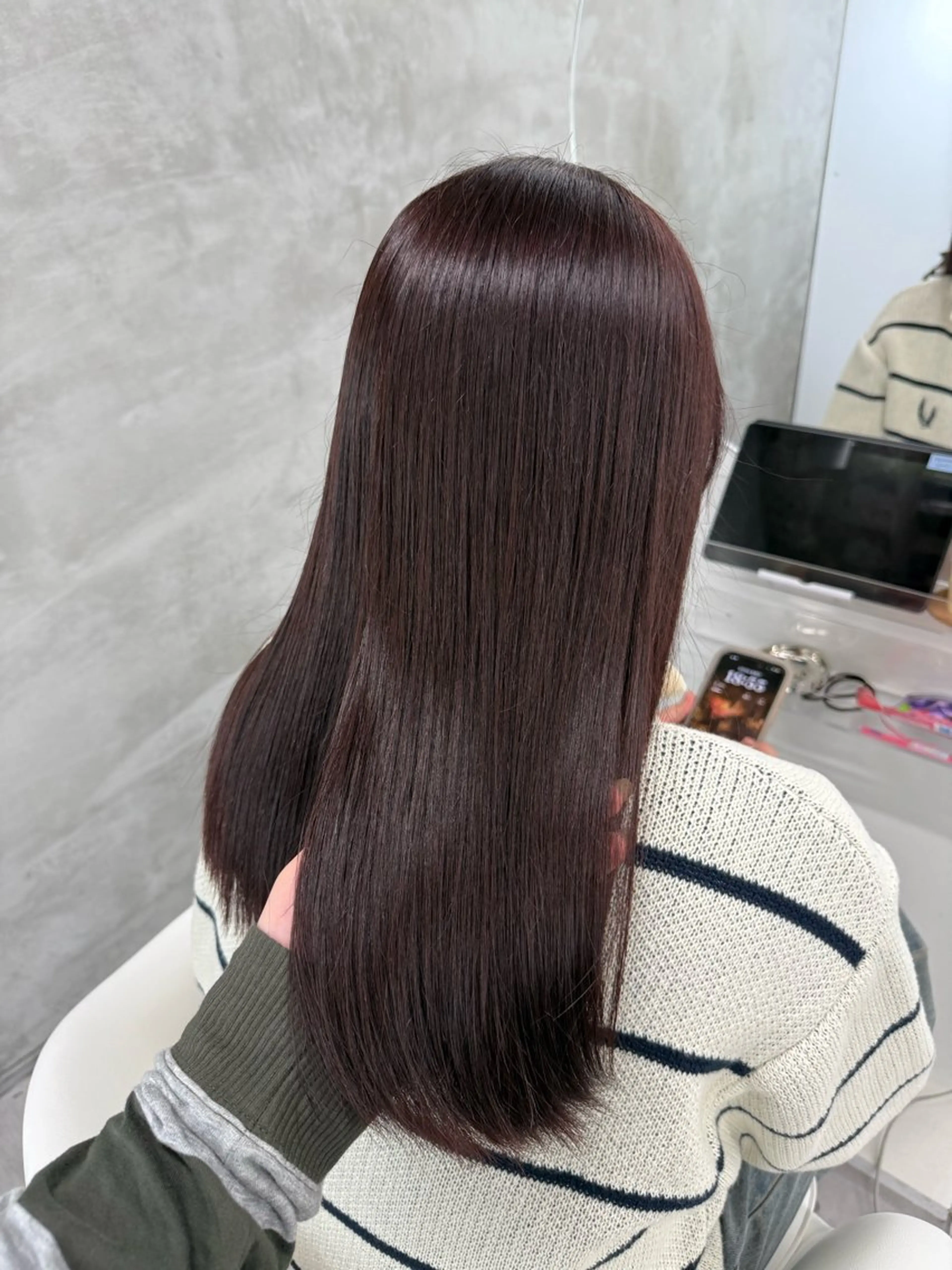 ロング カラー カット ヘアカラー トリートメント yuuna ✮ レイヤーカットのヘアスタイル