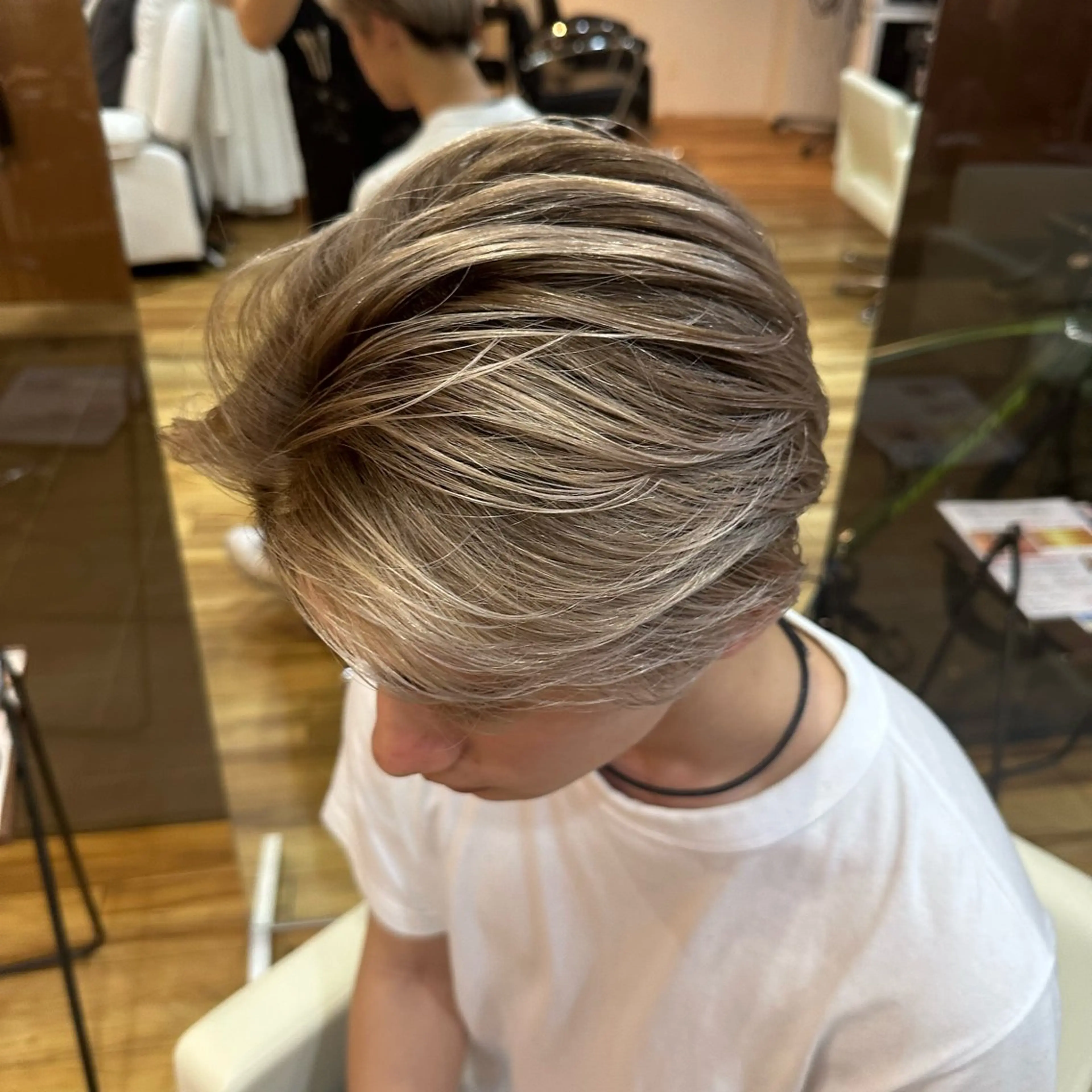 カラー ブリーチ ブラウンカラー ヘアカラー まさひろ /博多のヘアスタイル