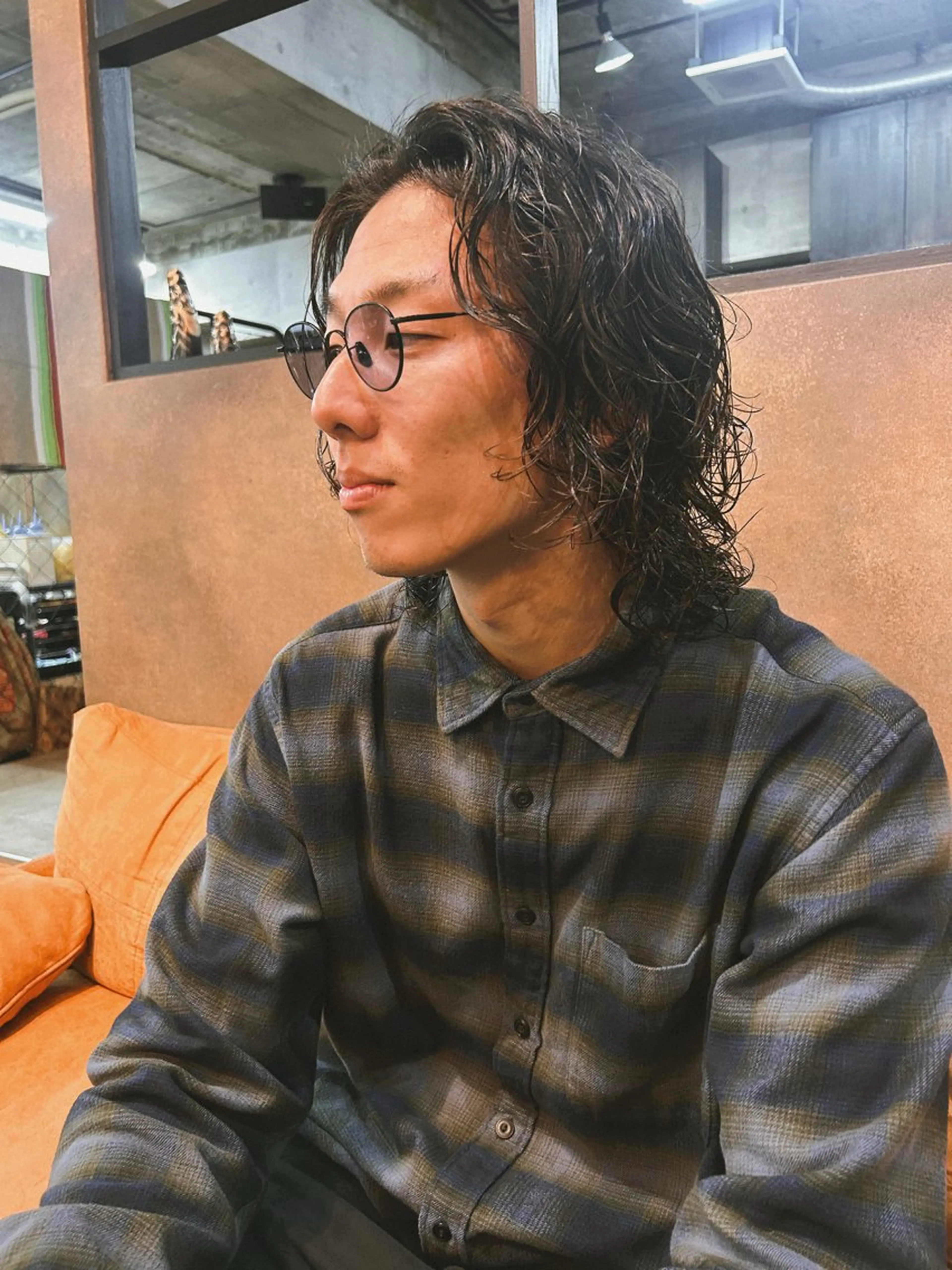 セミロング パーマ セミロングパーマ カット パーマ トリートメント kazuki iconのヘアスタイル