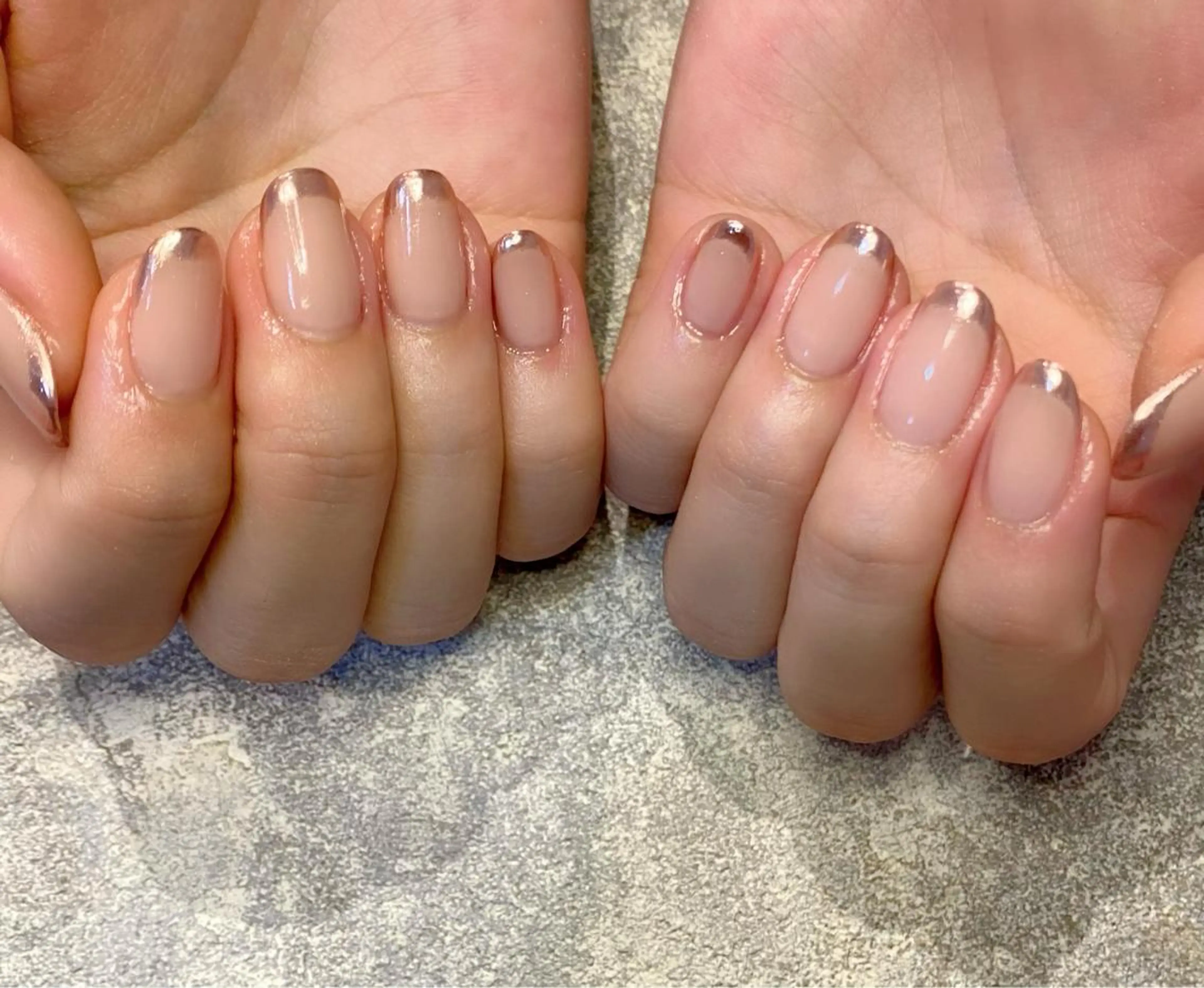 ネイル フレンチネイル ミラーネイル ハンドネイル Lino+ ネイル&よもぎ蒸しのネイルデザイン