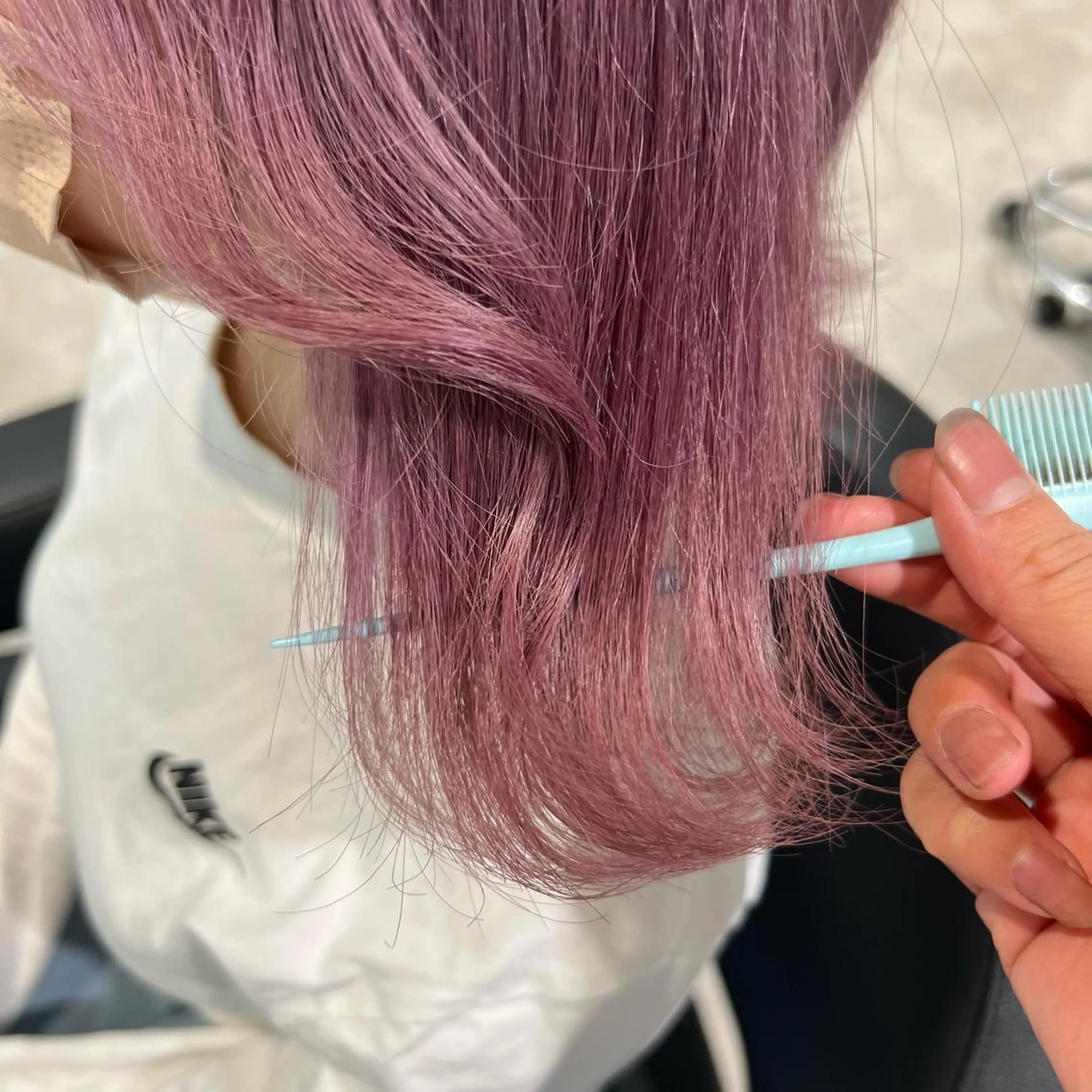 セミロング ヘアアレンジ ayaka 🍨のマツエク・マツパデザイン
